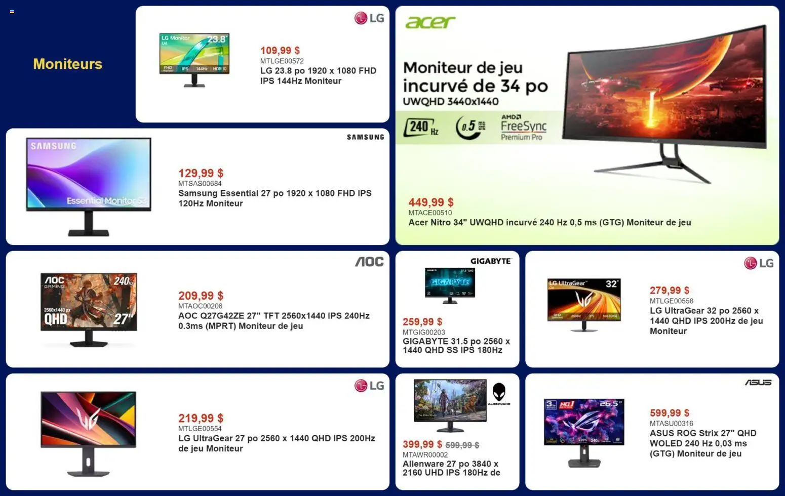 Canada Computers flyer valid from Aug 11, 2026 | Page: 3 | Products: Monitor