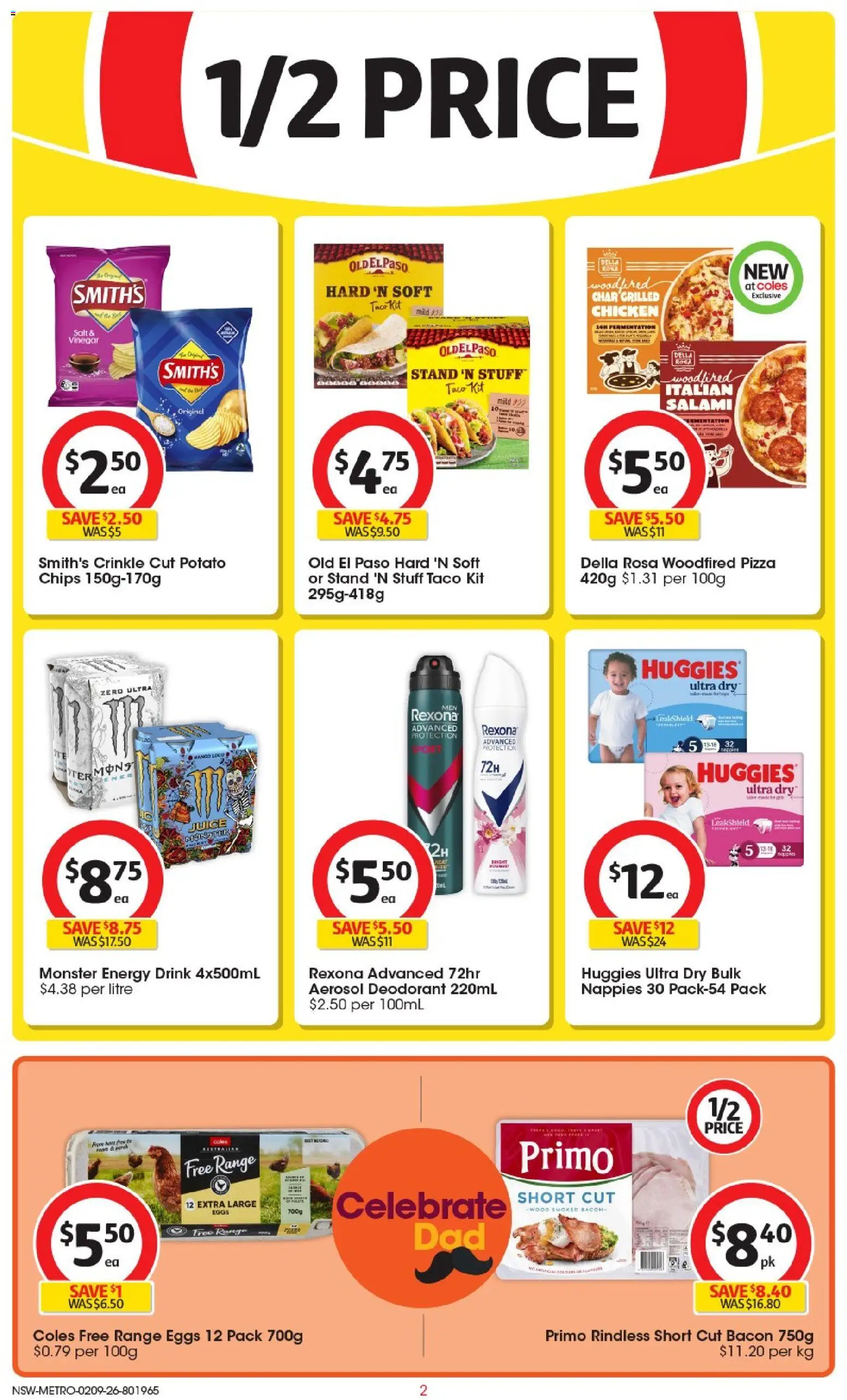 Coles catalogue - valid from 02/09/2026 | Page: 3 | Products: Bacon, Salami, Chips, Wood