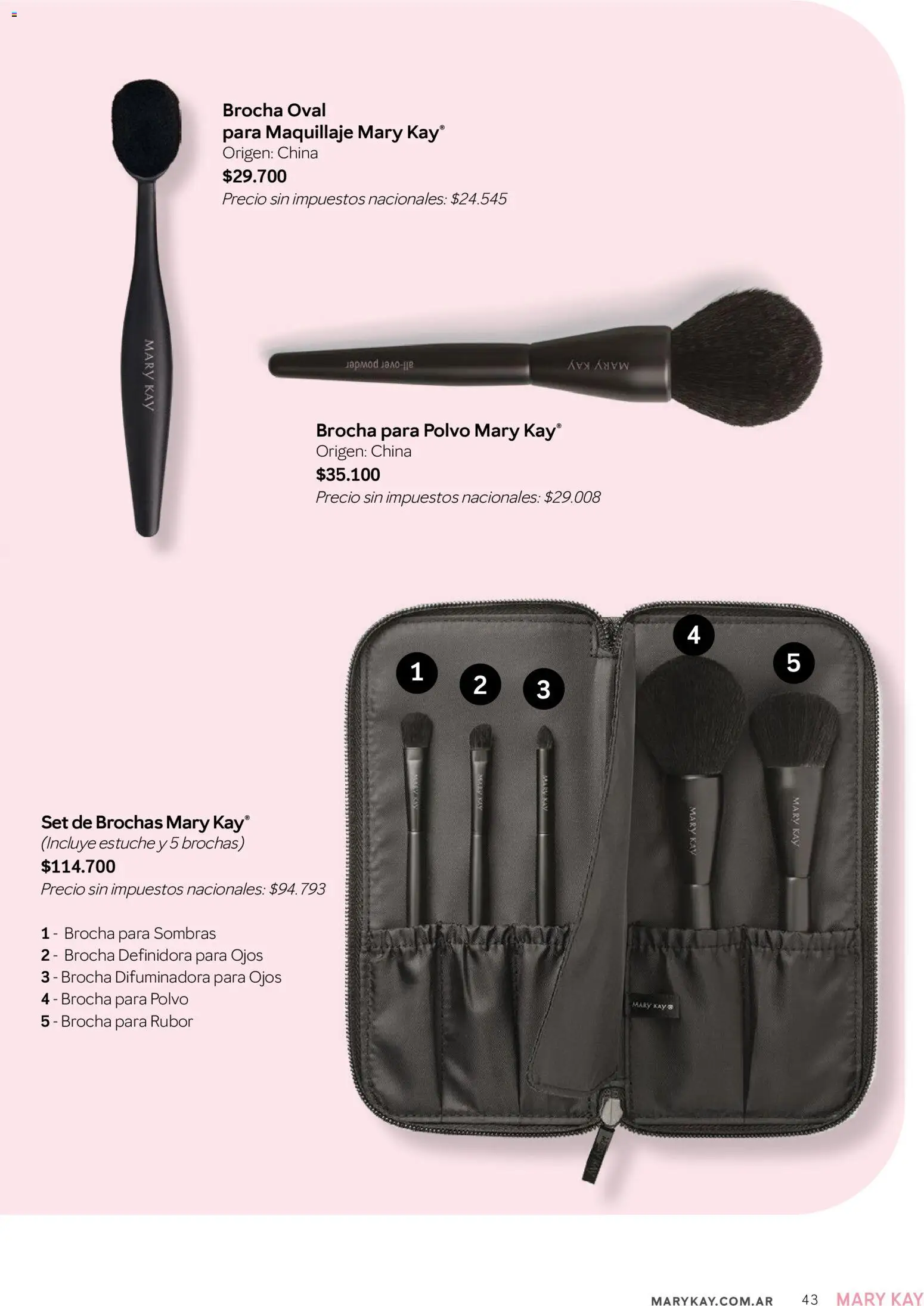 Mary Kay - Catálogo │ válido desde el 01/09/2026 | Página: 43 | Productos: Maquillaje, Rubor, Polvo, Estuche