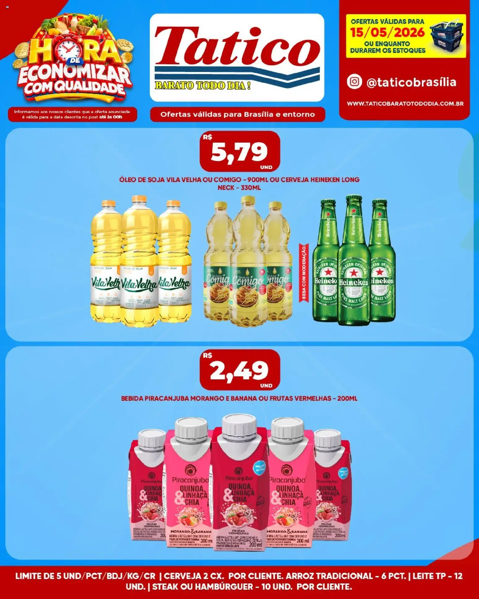Tatico Folheto - válido de 15.05.2026 | Página: 3 | Produtos: Quinoa, Chia, Leite, Soja