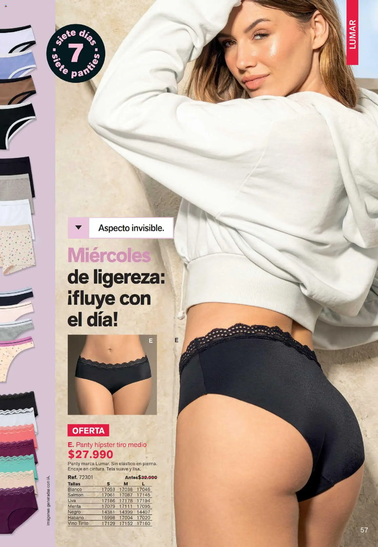 Leonisa revista - valida desde el 15/07/2026 | Página: 57 | Productos: Brazo de reina, Vino