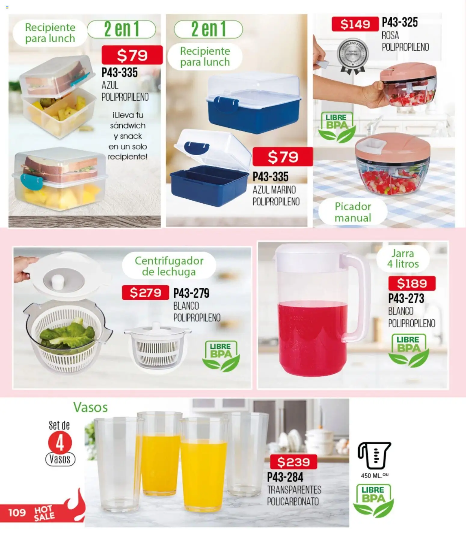 Nuevas ofertas de Cklass válidas en toda la República Mexicana desde el 15.05.2026. ¡Encuentra las mejores ofertas en Cklass Hot Sale! | Página: 299 | Productos: Lechuga, Vasos, Jarra