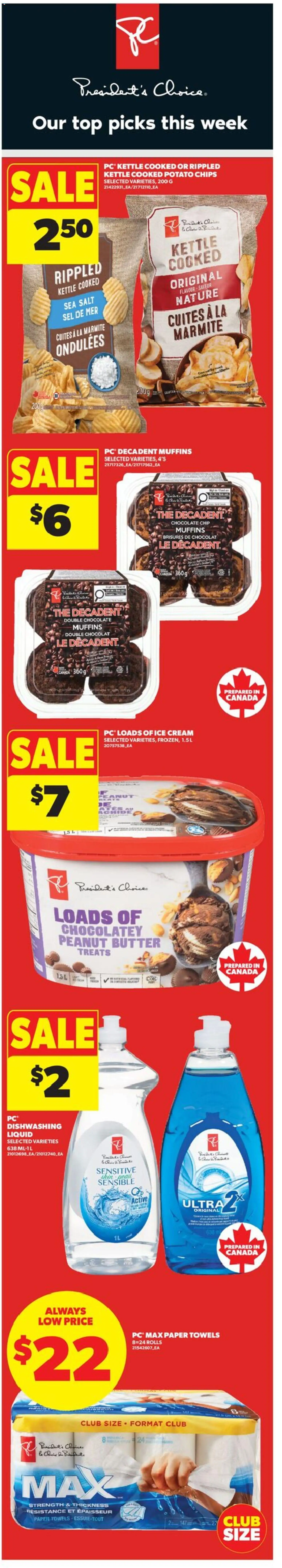 Real Canadian Superstore flyer valid from 11.06.2026 | Page: 1 | Products: Chips, Ice cream, Kettle, Butter