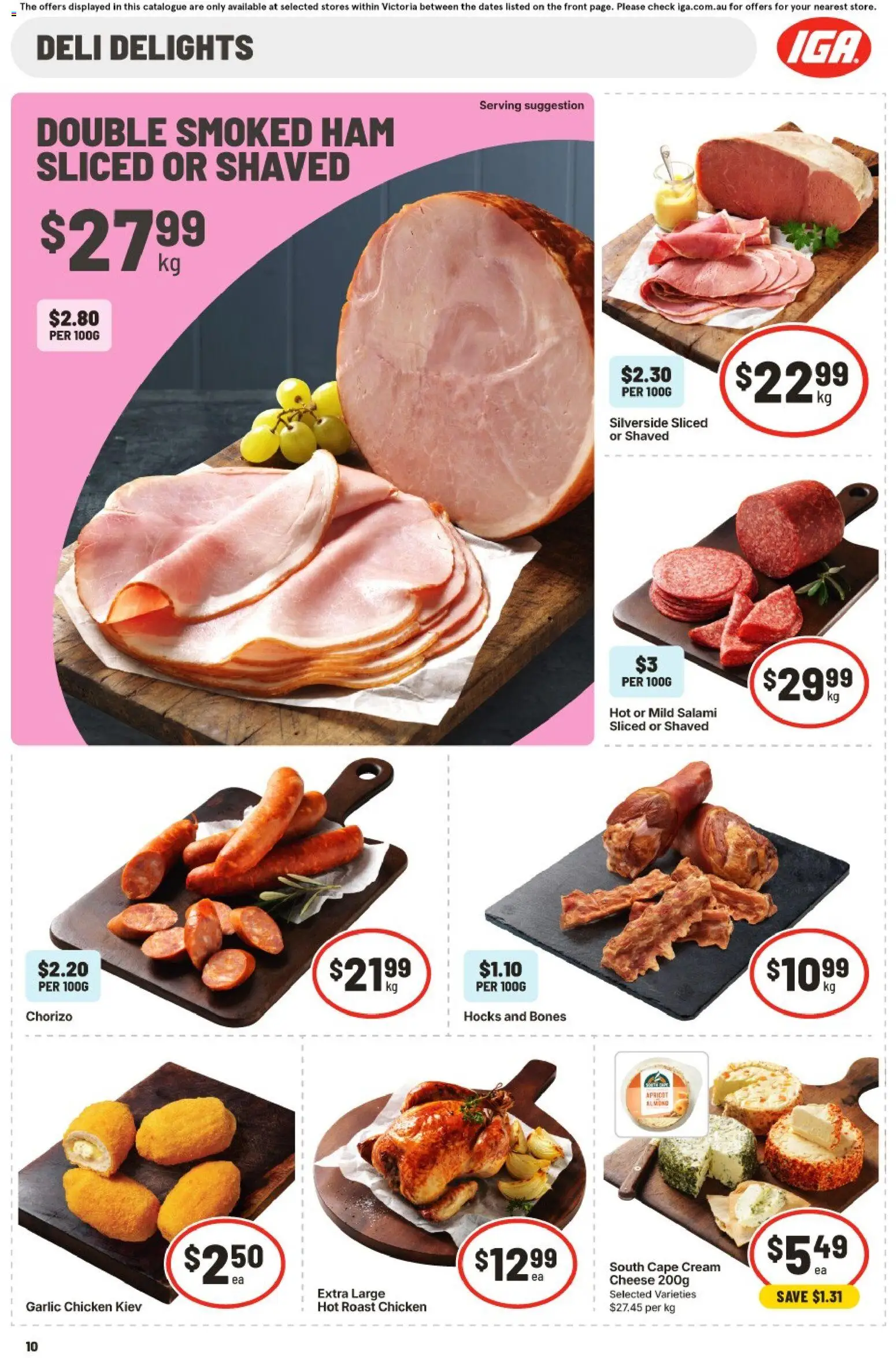 IGA catalogue - valid from 24/06/2026 | Page: 12 | Products: Cheese, Salami, Chicken, Cream