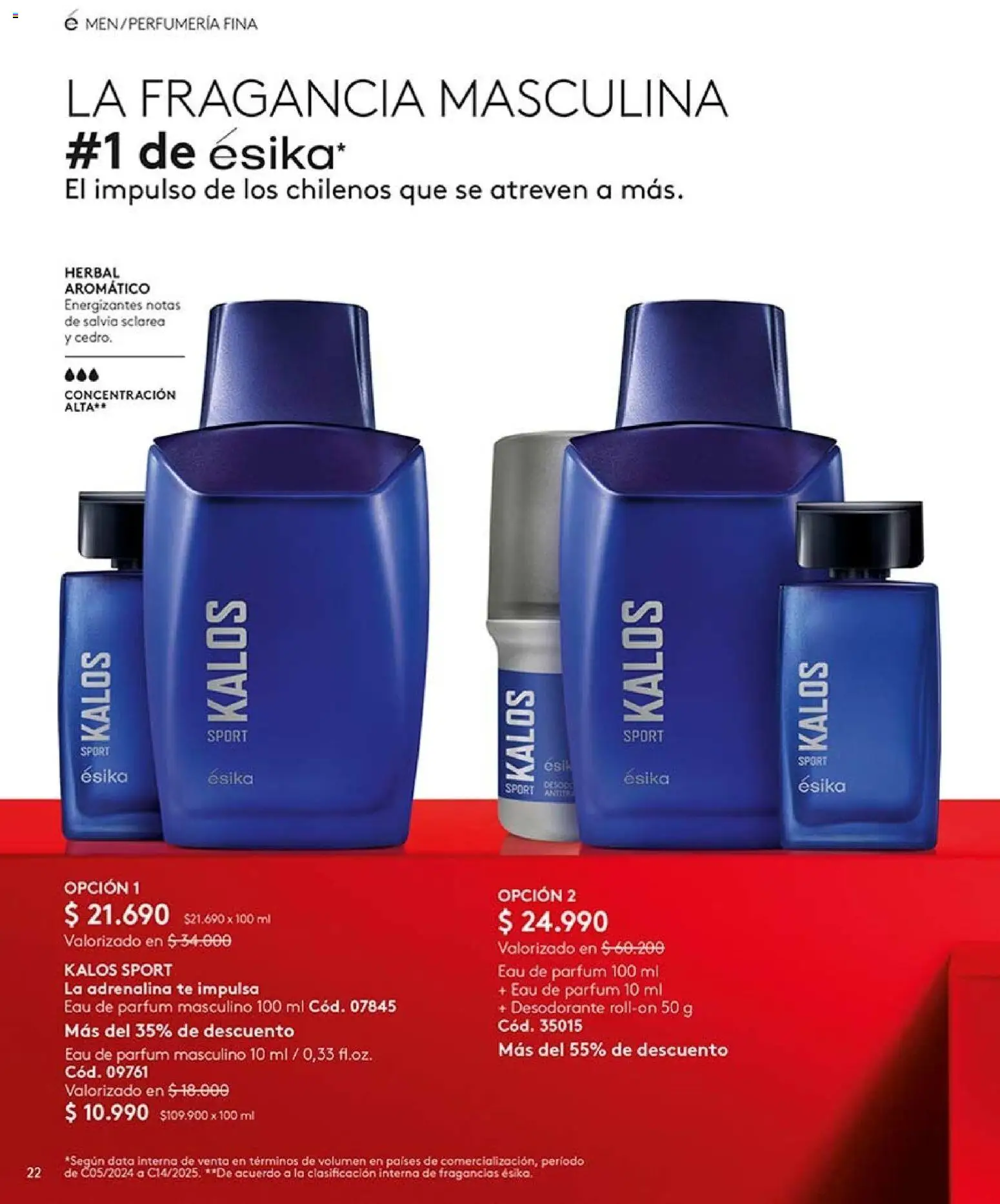 Catálogo Ésika Campaña 13 │ válido desde el 25.07.2026 | Página: 22 | Productos: Fragancia, Desodorante, Té
