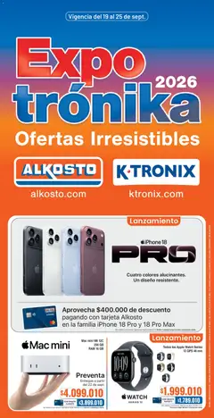 Ktronix catálogo -  Vista previa de la revista de la tienda Ktronix valido desde el 19/09/2026