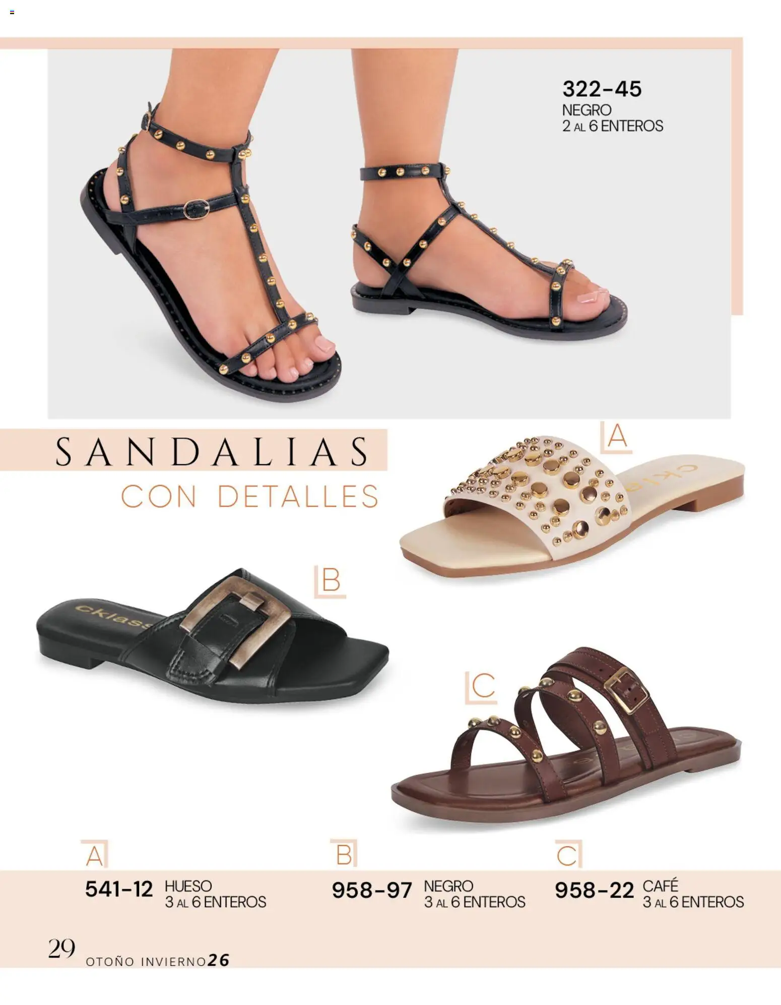 Nuevas ofertas de Cklass válidas en toda la República Mexicana desde el 08/07/2026. ¡Encuentra las mejores ofertas en Cklass catálogo Dama calzado! | Página: 30 | Productos: Café, Sandalias
