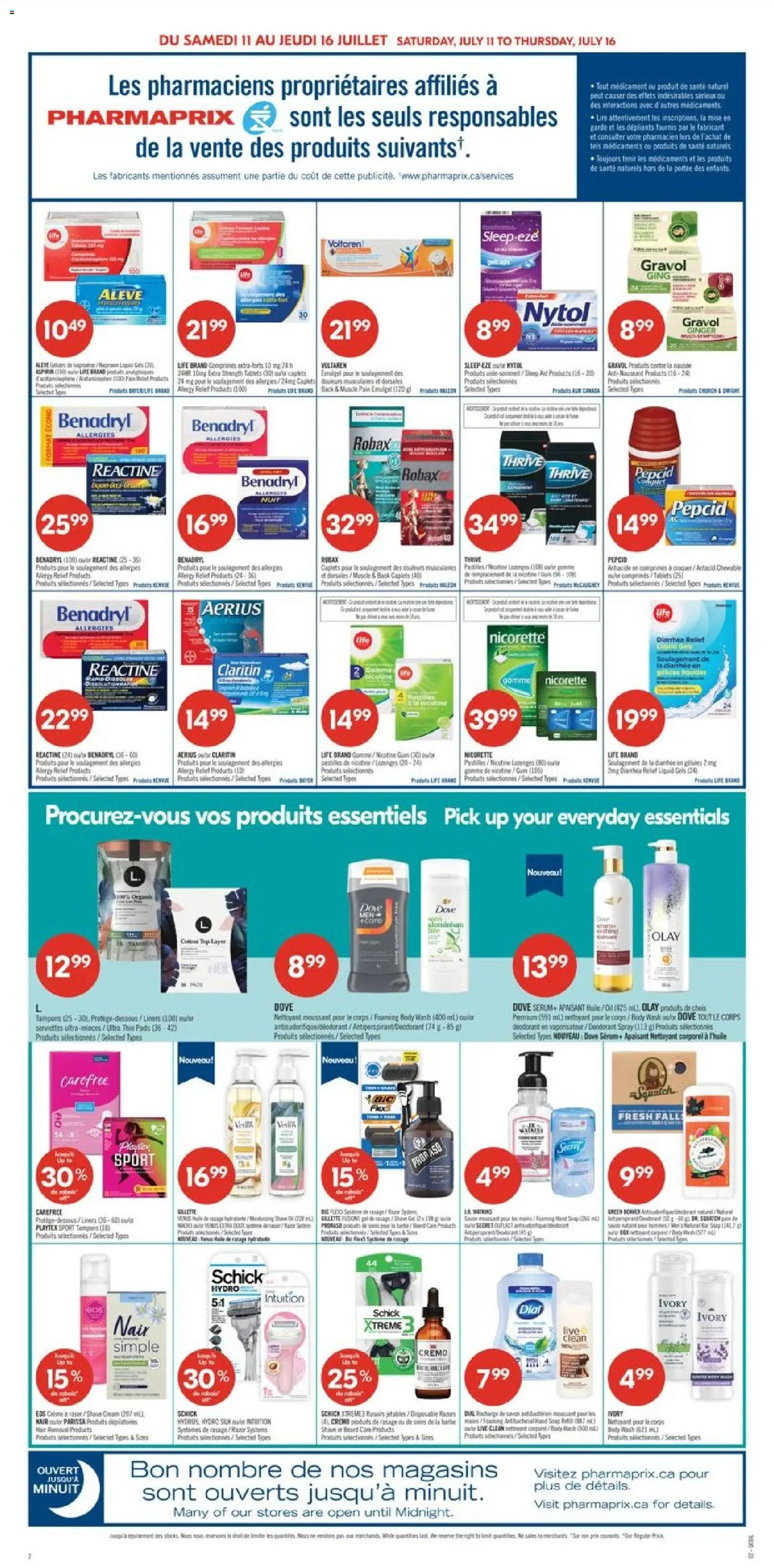 Pharmaprix flyer valid from Jul 11, 2026 | Page: 4 | Products: Body wash, Deodorant