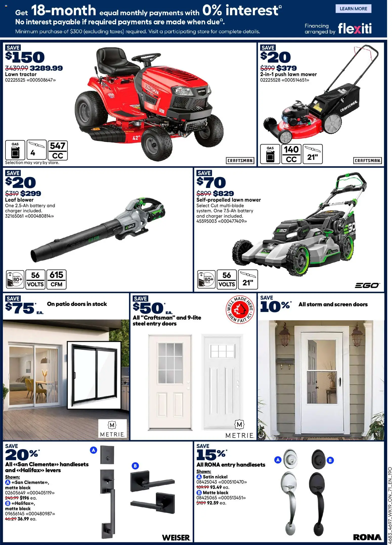 Rona flyer valid from 04.06.2026 | Page: 11 | Products: Mower, Battery