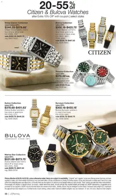Preview of JCPenney weekly ads valid from 09/28/2026 | Page: 27 | Products: Watches, Dress, Weight