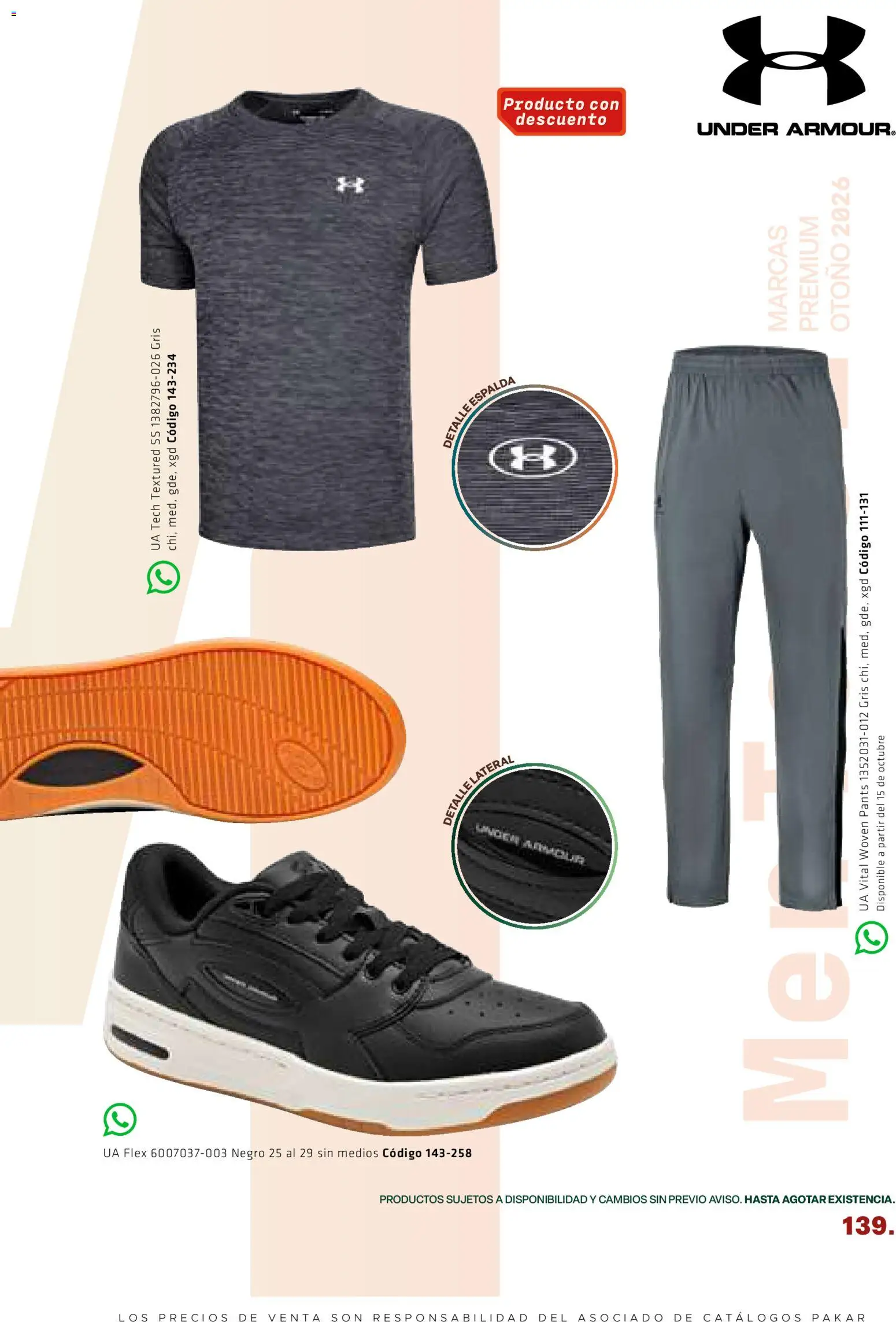 Nuevas ofertas de SC Pakar válidas en toda la República Mexicana desde el 28/08/2026. ¡Encuentra las mejores ofertas en SC Pakar catálogo Premium Men Tomo 1! | Página: 139 | Productos: Pants