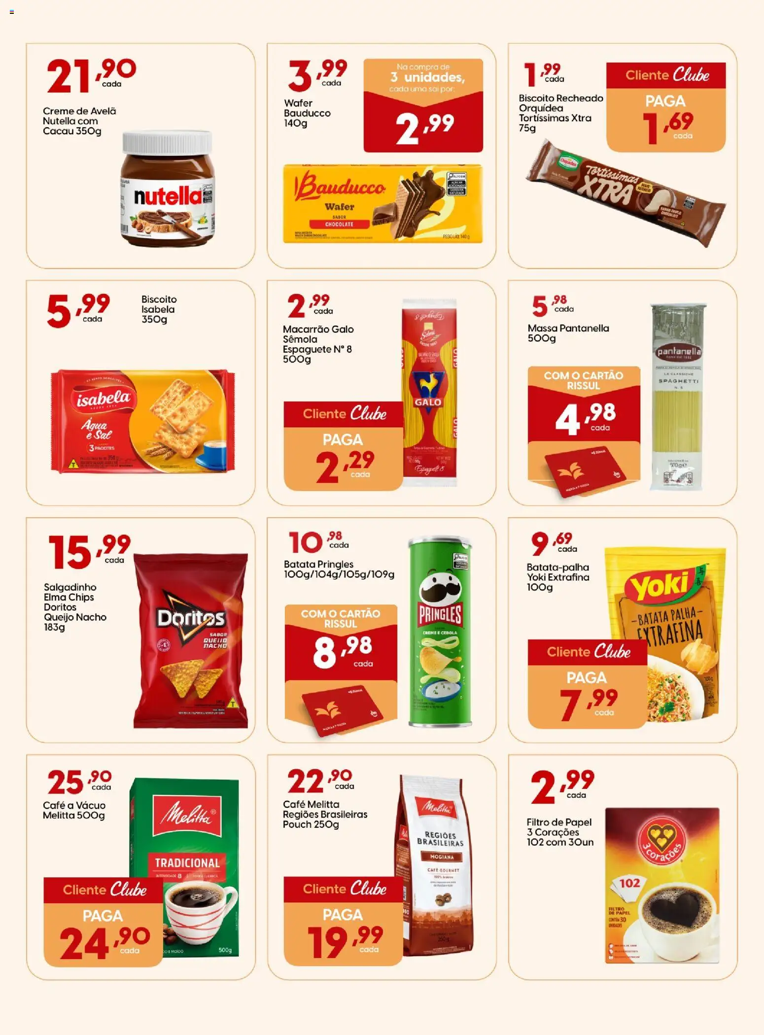 Rissul Folheto - válido de 13/08/2026 | Página: 4 | Produtos: Queijo, Batata palha, Batata, Avelã