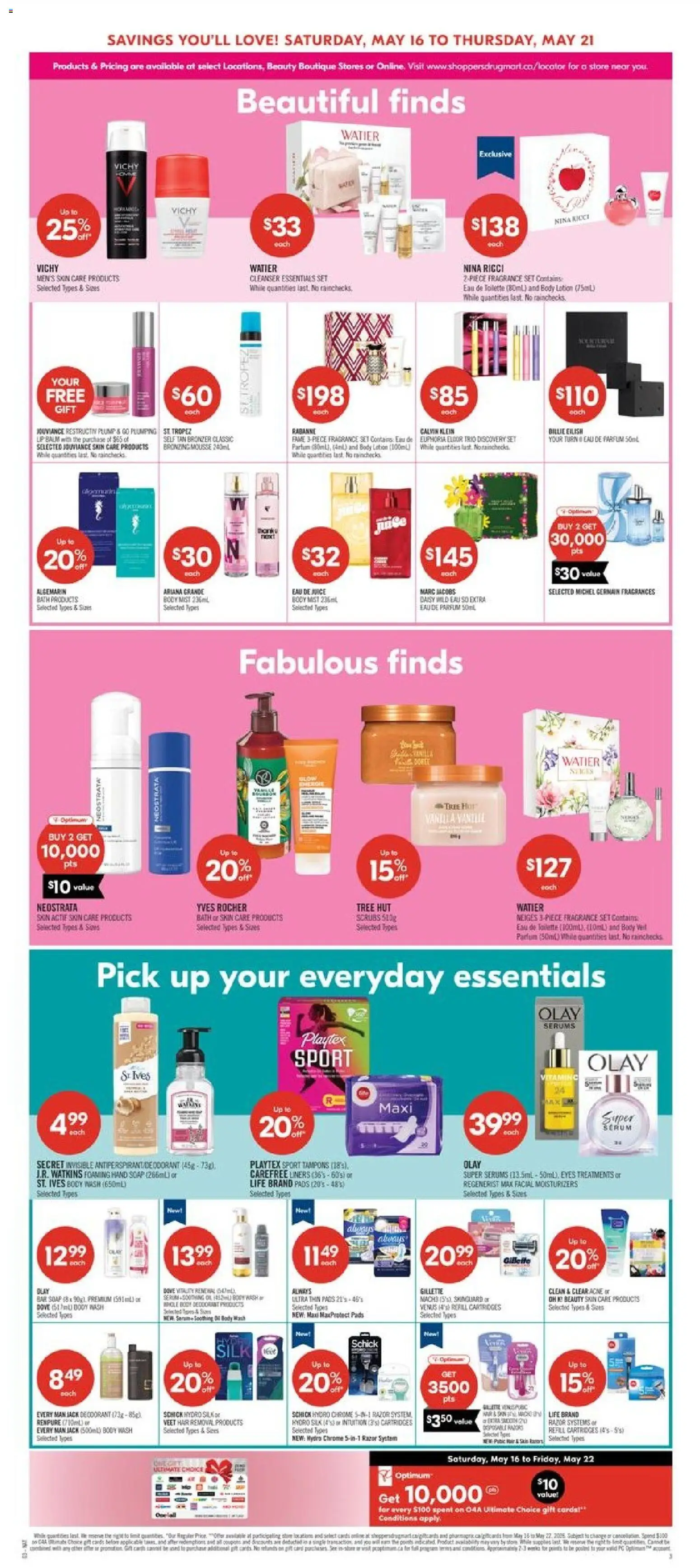 Shoppers flyer valid from 15.05.2026 | Page: 11 | Products: Body lotion, Body wash, Toilette, Bath