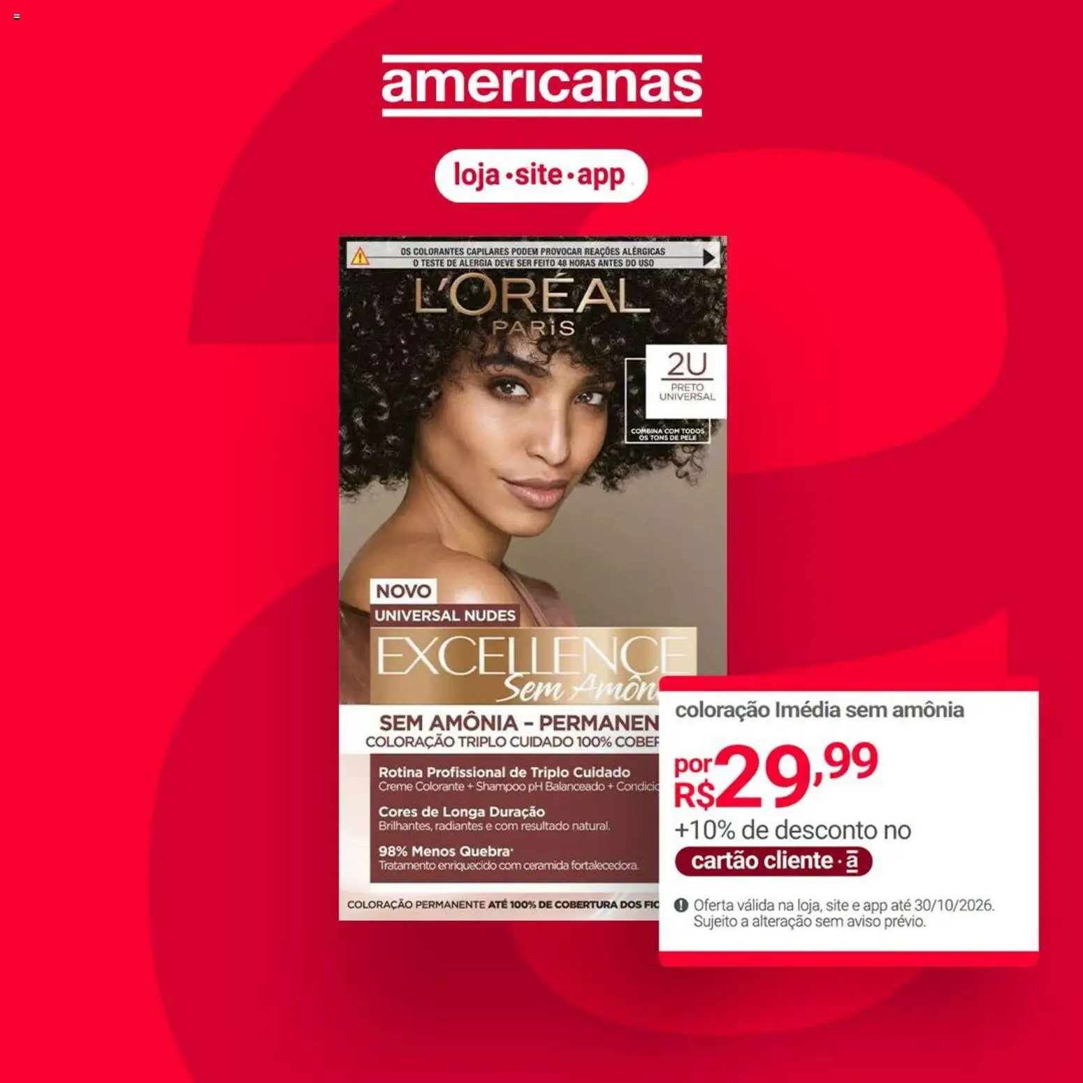 Lojas Americanas Folheto - válido de 28/10/2026 | Página: 1