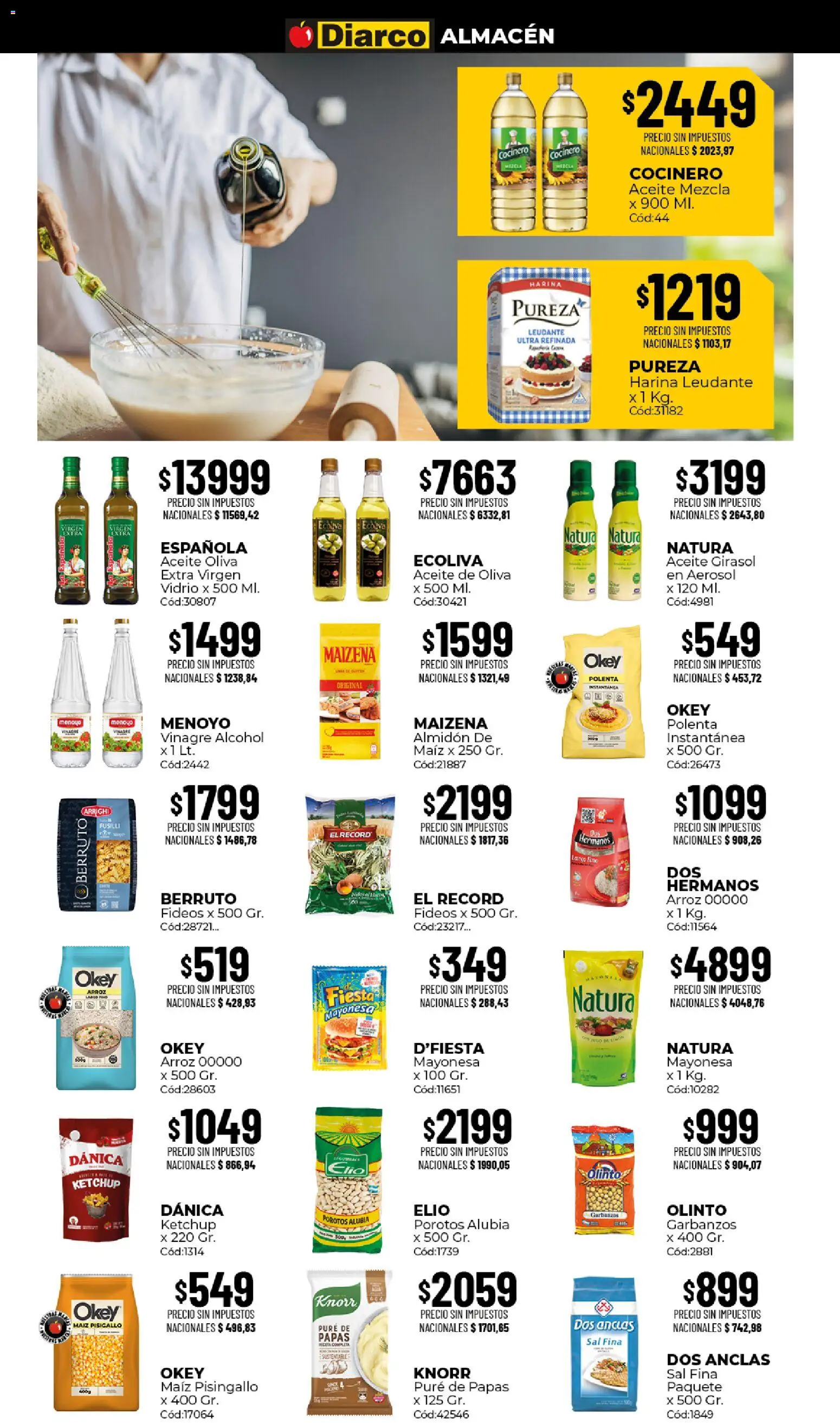 Diarco - Ofertas │ válido desde el 07/09/2026 | Página: 2 | Productos: Porotos, Sal, Oliva, Fideos