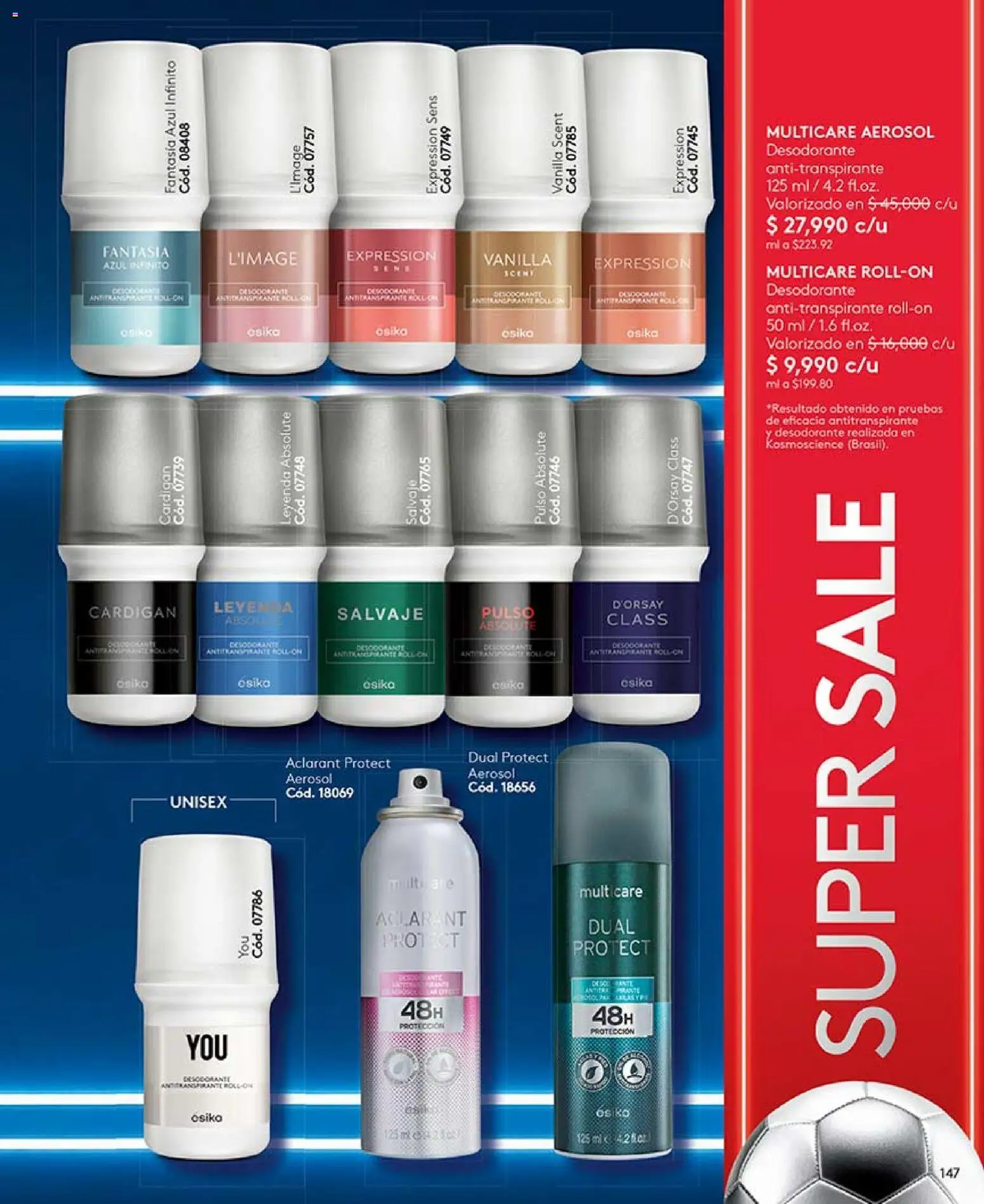 Ésika revista - valida desde el 15.05.2026 | Página: 147 | Productos: Desodorante, Antitranspirante