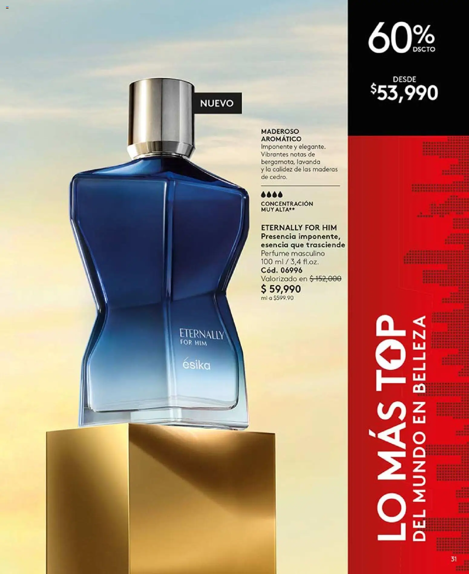 Ésika revista - valida desde el 13.03.2026 | Página: 31 | Productos: Perfume, Top