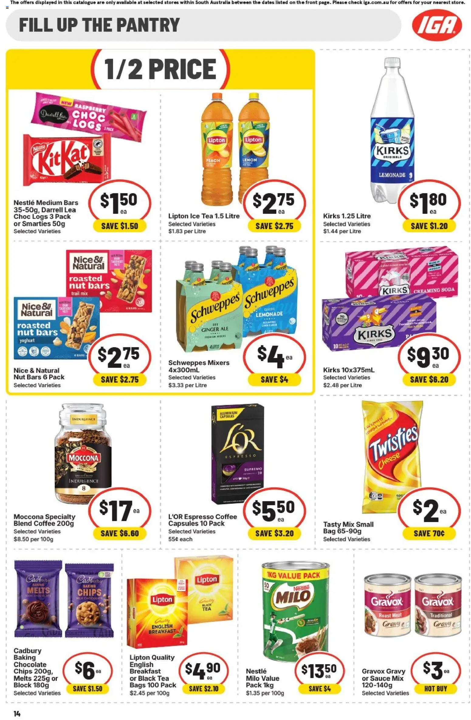 IGA catalogue - valid from 22/07/2026 | Page: 10 | Products: Cheese, Coffee, Raspberry, Moccona