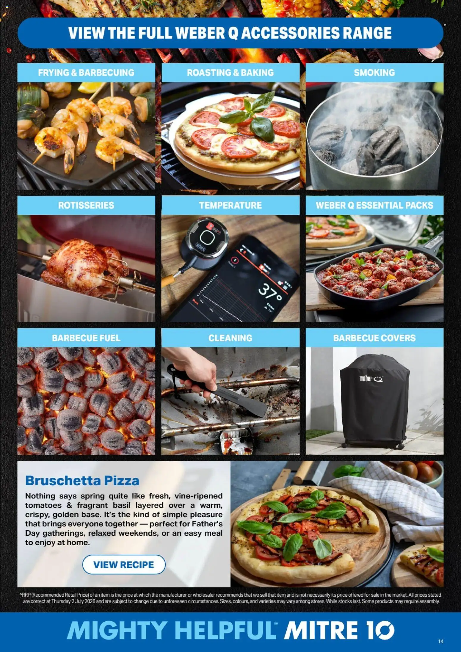 Mitre 10 catalogue - valid from 12/08/2026 | Page: 14 | Products: Pizza, Chicken, Tomatoes, Accessories