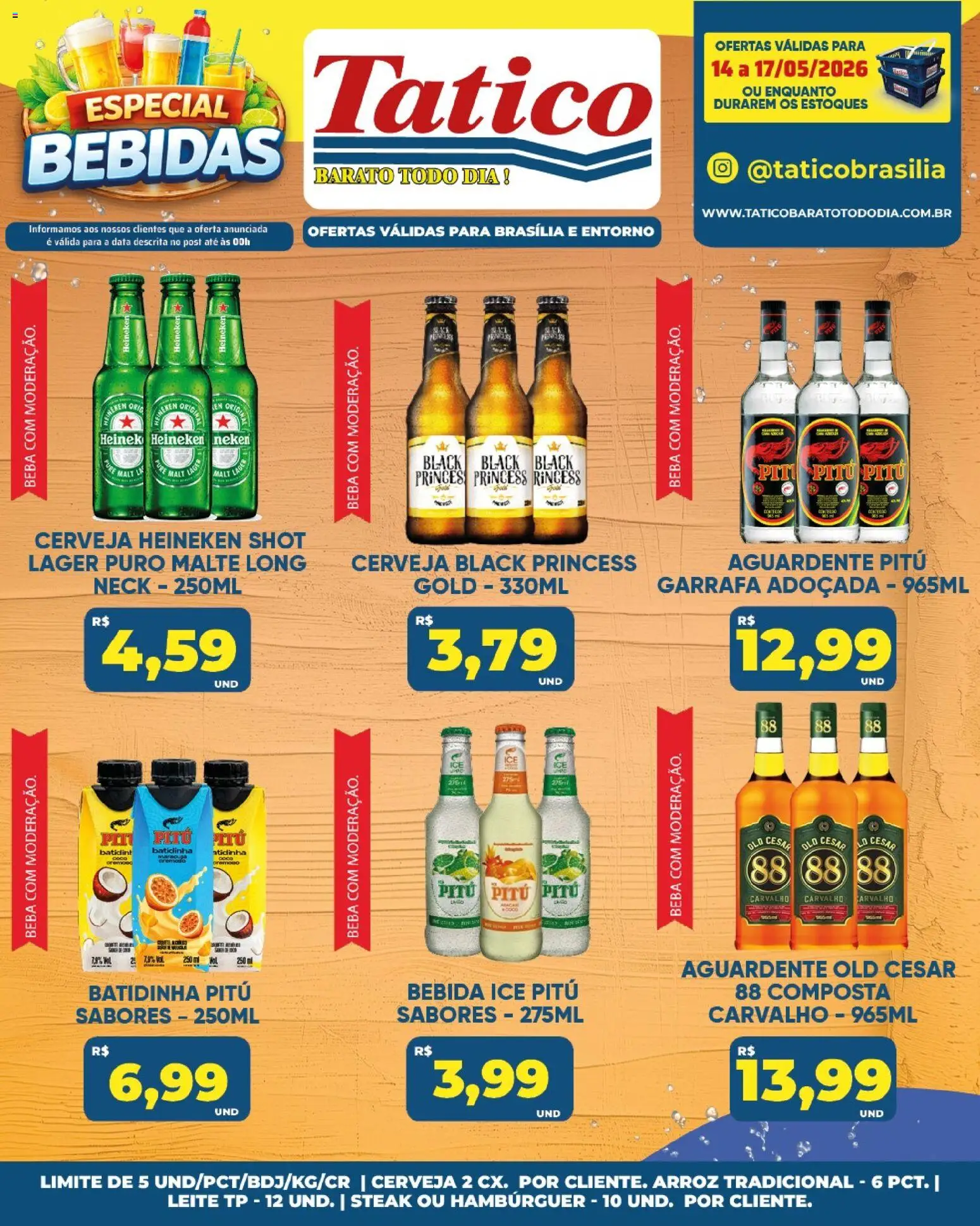 Tatico Folheto - válido de 15.05.2026 | Página: 56 | Produtos: Arroz, Heineken, Hambúrguer, Bebida