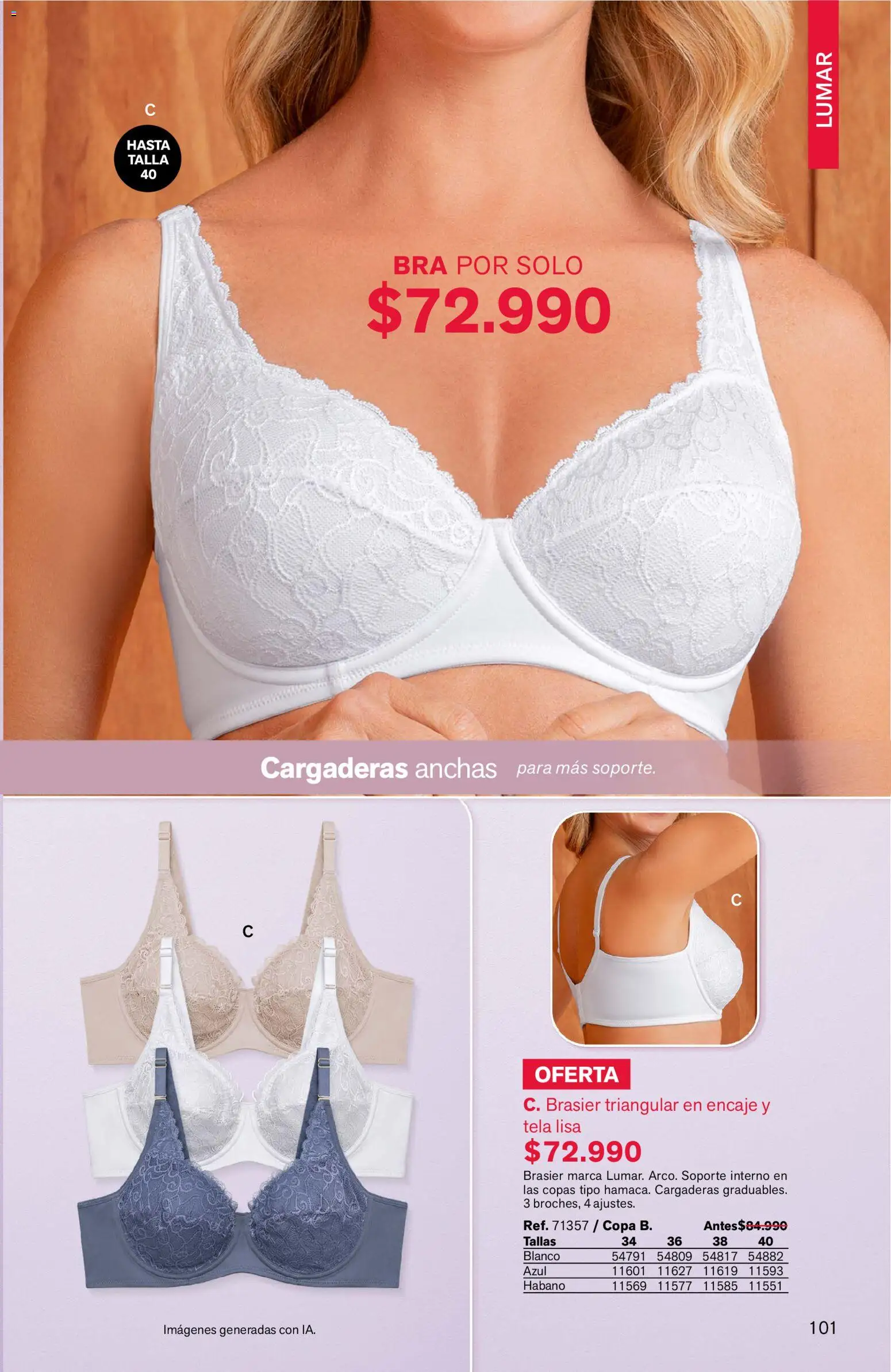 Leonisa revista - valida desde el 11/09/2026 | Página: 101 | Productos: Brasier