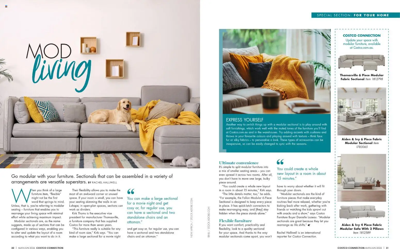 Costco catalogue - valid from 01.05.2026 | Page: 16 | Products: Sofa, Fur, Accessories