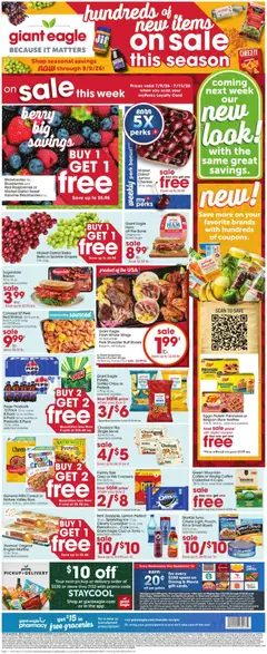 Preview of Giant Eagle weekly ads valid from 07/09/2026