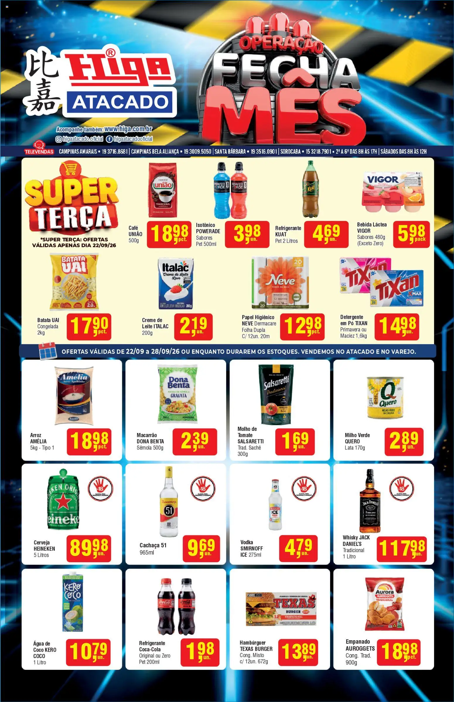 Higa Atacado Terça-feira 22 Setembro Ofertas Top