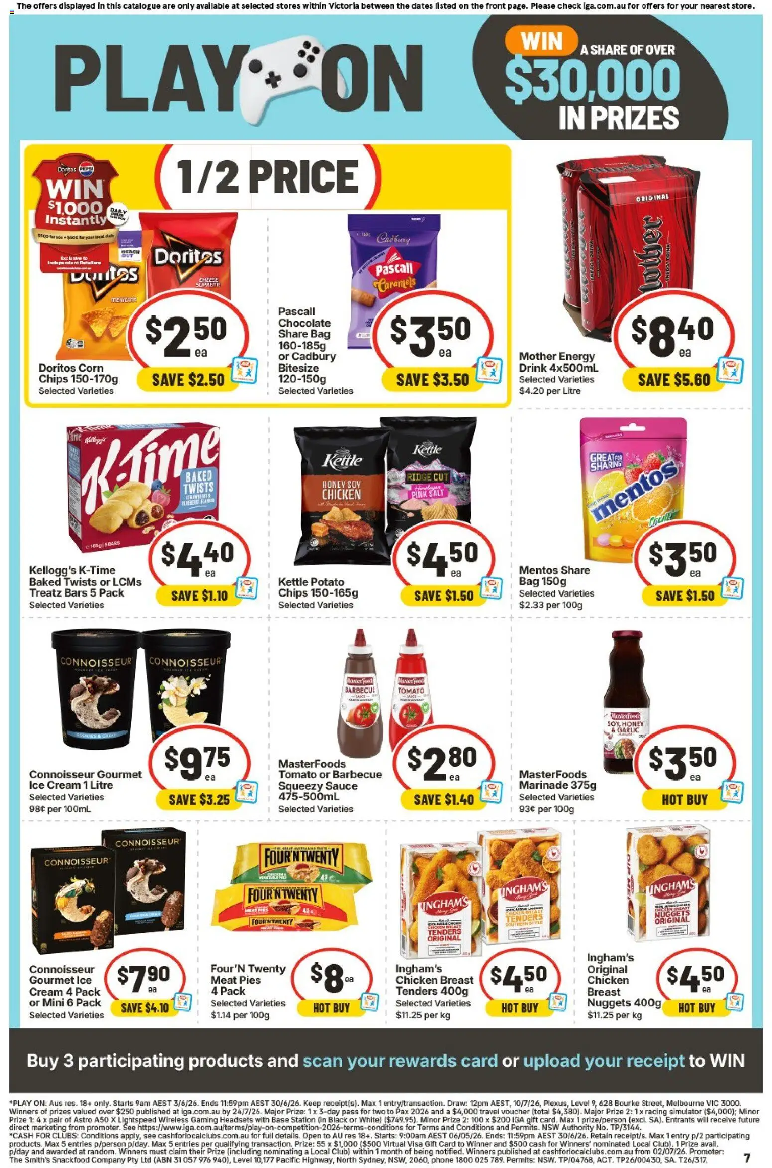IGA catalogue - valid from 03.06.2026 | Page: 7 | Products: Chocolate, Chips, Cream, Bag