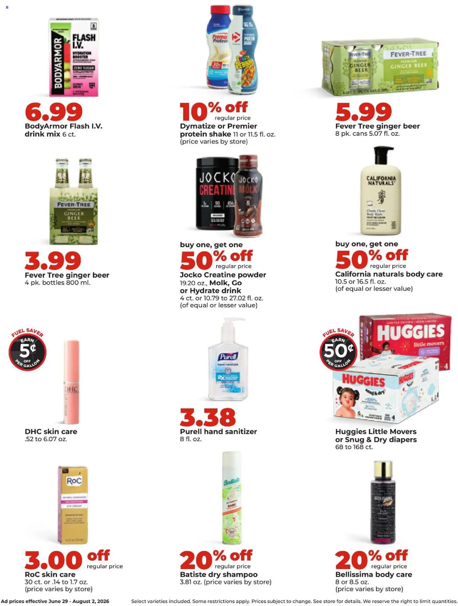 HyVee Monthly Ad - valid from 06/29/2026 | Page: 20 | Products: Creatine, Powder, Shampoo, Beer