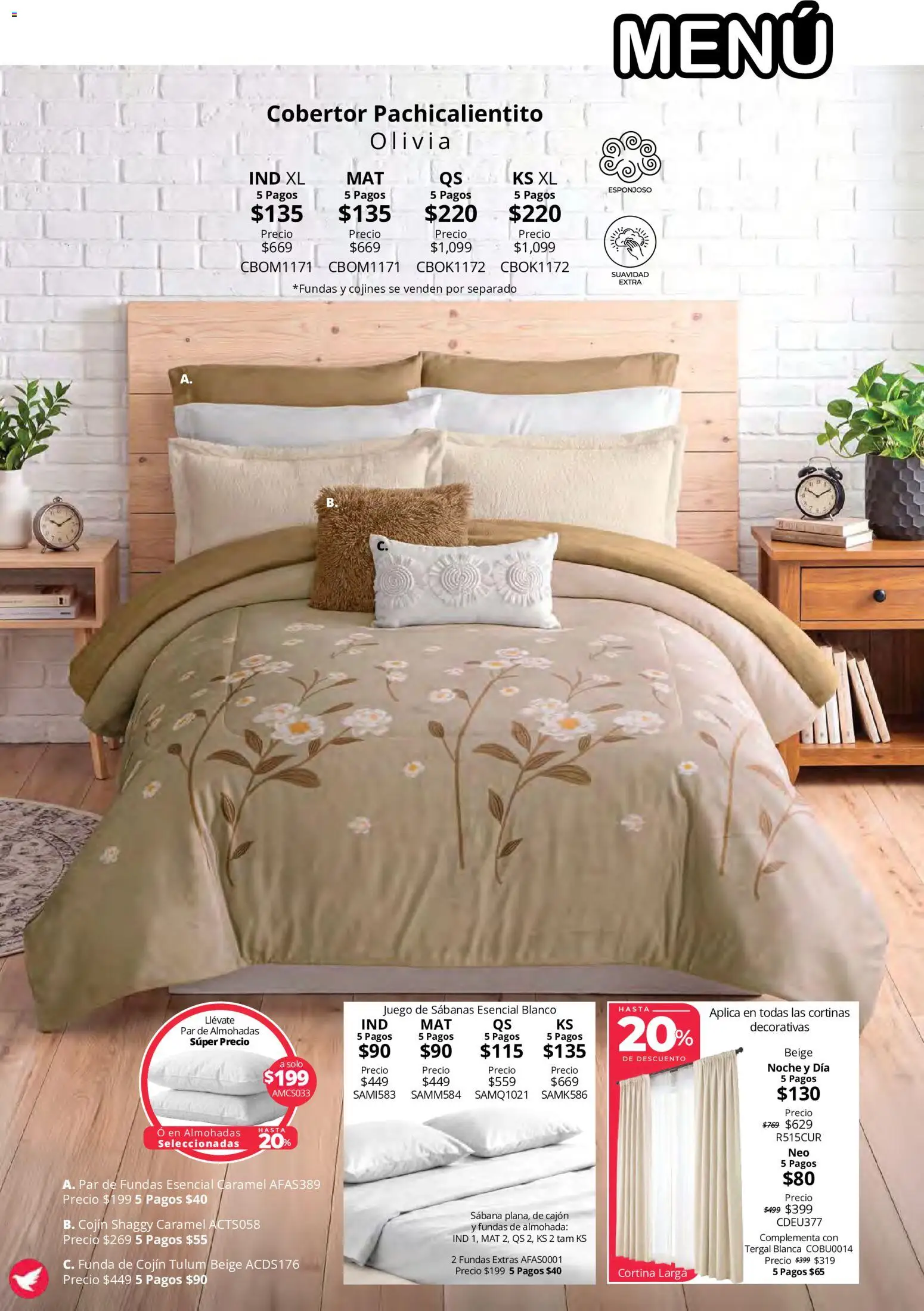 Nuevas ofertas de Colchas Concord válidas en toda la República Mexicana desde el 15/10/2026. ¡Encuentra las mejores ofertas en Colchas Concord catálogo Colección Cobertor Calor de Hogar! | Página: 18