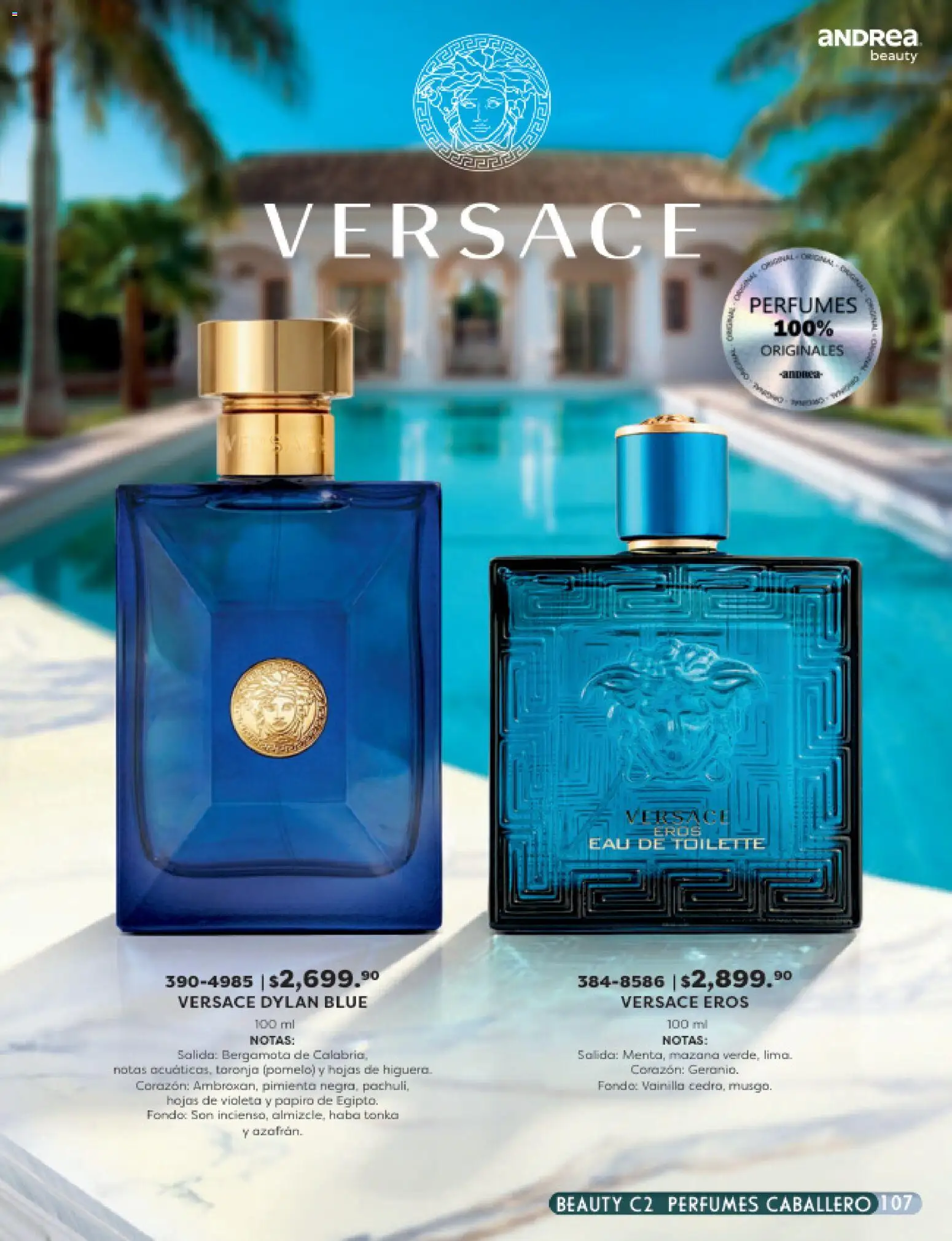 Nuevas ofertas de Andrea válidas en toda la República Mexicana desde el 24.05.2026. ¡Encuentra las mejores ofertas en Andrea catálogo Beauty! | Página: 107 | Productos: Pimienta, Eau de toilette