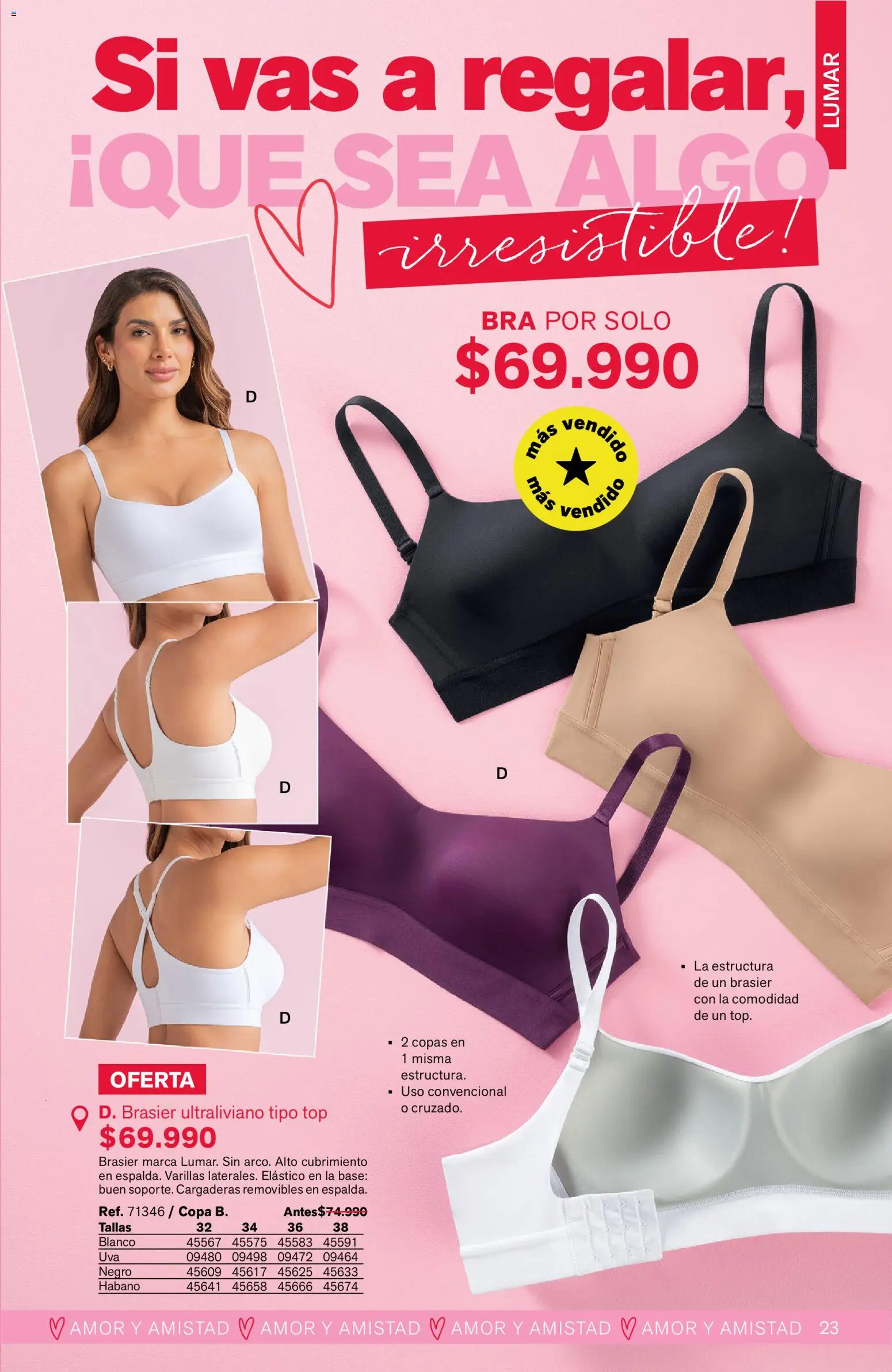 Leonisa revista - valida desde el 24/08/2026 | Página: 23 | Productos: Brasier, Top