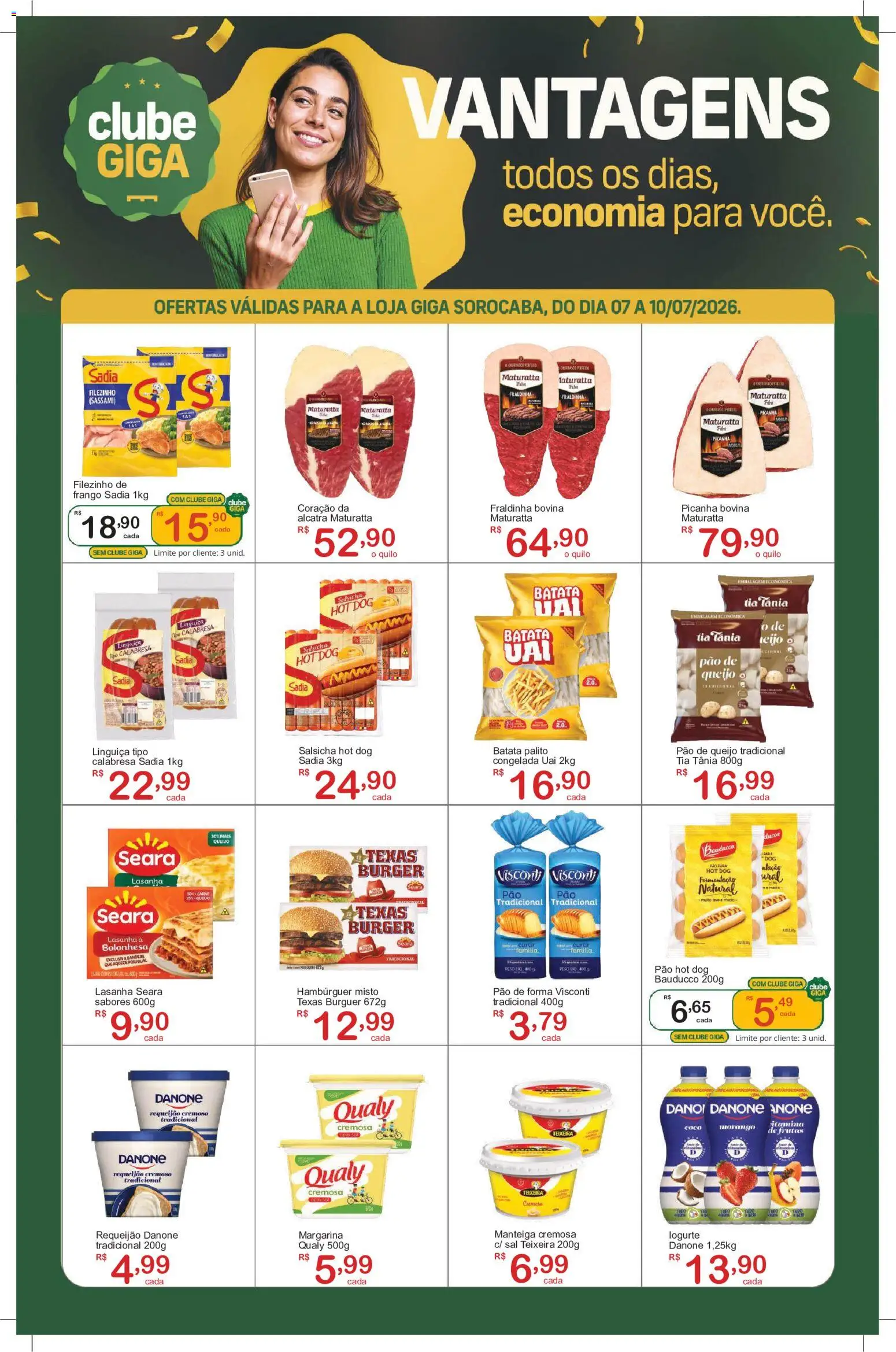 GIGA Atacado Folheto - válido de 07/07/2026 | Página: 4 | Produtos: Coco, Picanha, Queijo, Hambúrguer