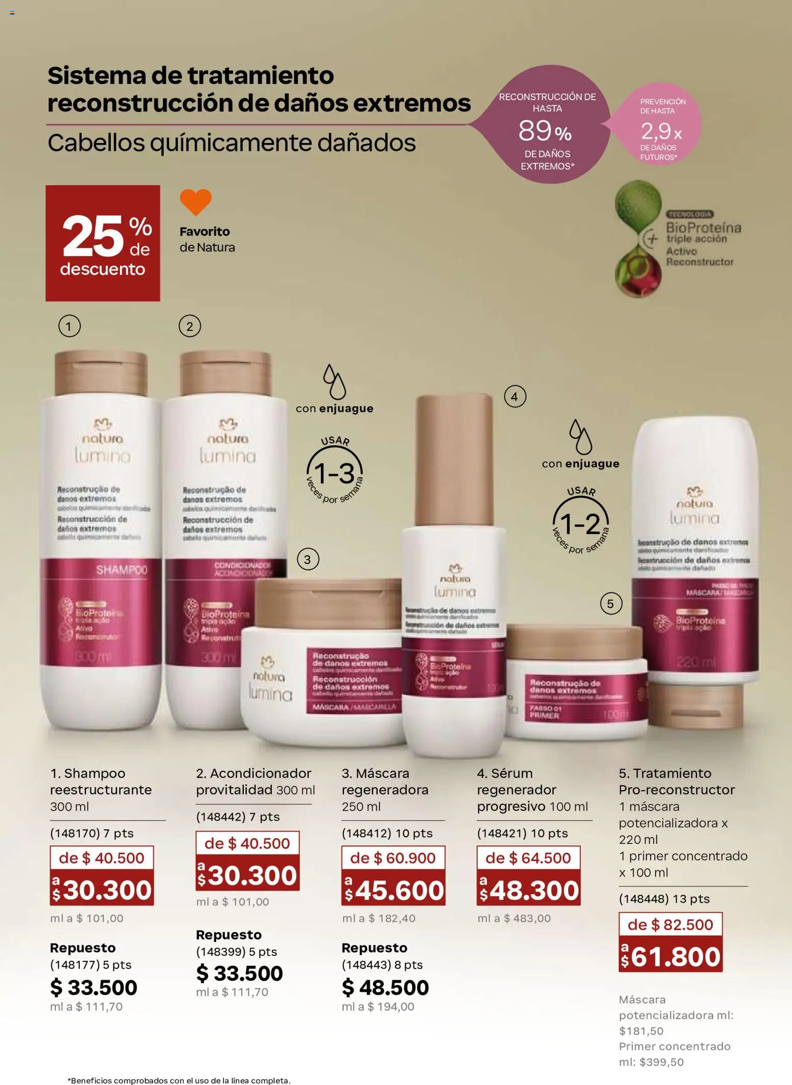 Natura revista - valida desde el 02/09/2026 | Página: 147 | Productos: Serum, Shampoo, Máscara, Acondicionador