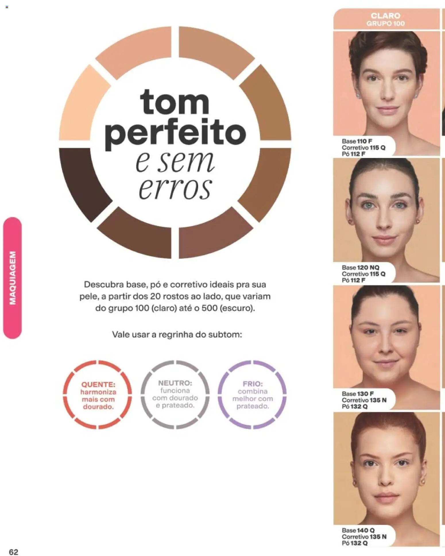 Avon Folheto - válido de 29/06/2026 | Página: 62 | Produtos: Maquiagem, Corretivo, Pó, Base