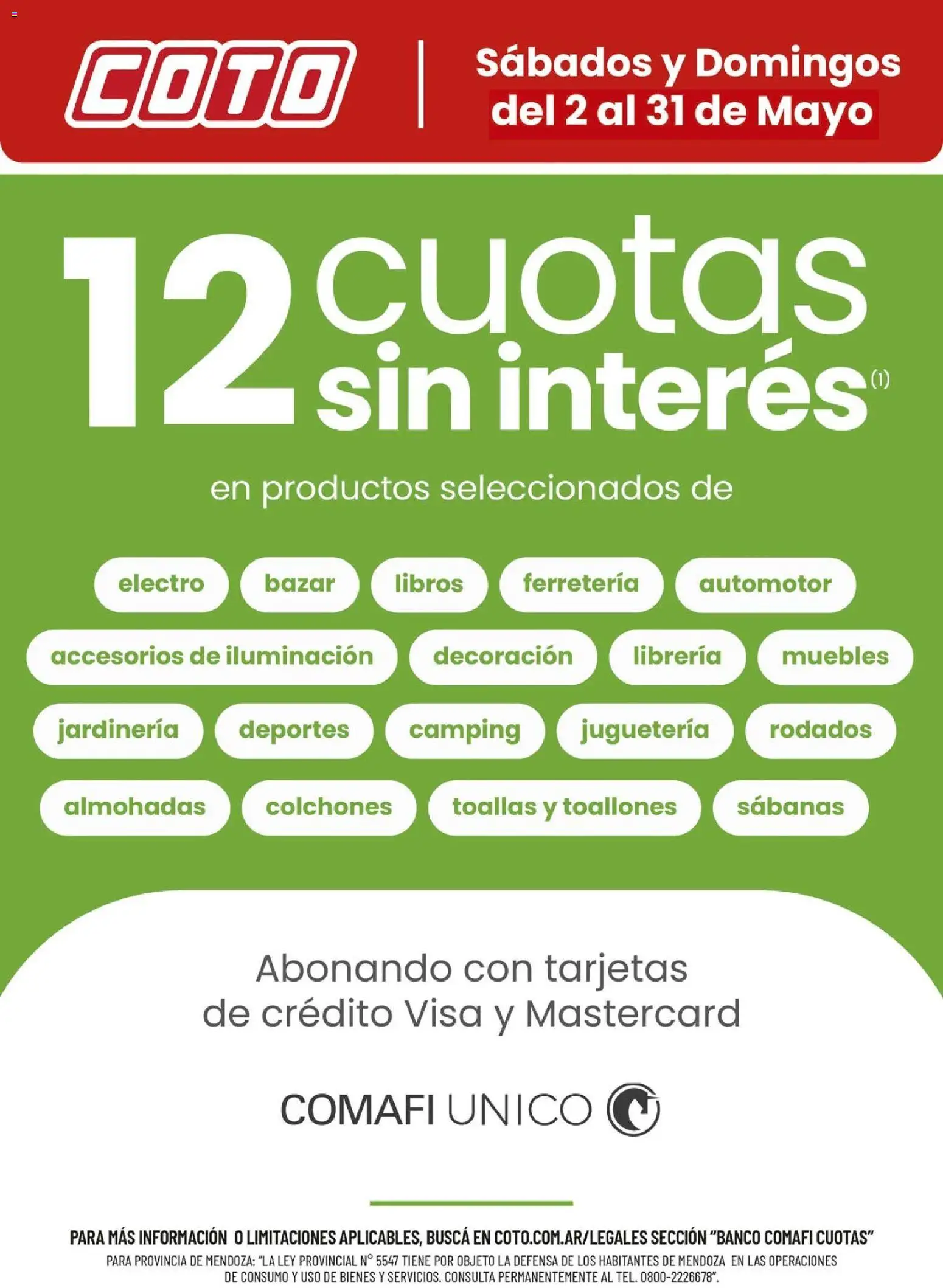 Coto - Banco Comafi Mayo │ válido desde el 02.05.2026 | Página: 1