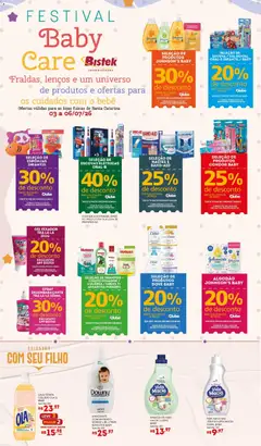 Bistek Supermercados ofertas Festival Baby Care - Pré-Visualização do folheto da loja Bistek Supermercados, válido de 03/07/2026 | Página: 4 | Produtos: Shampoo, Sabonete, Amaciante, Fixador