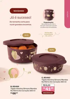 Tupperware catálogo Vitrine 07 - Pré-Visualização do folheto da loja Tupperware, válido de 01.07.2026 | Página: 31 | Produtos: Tigela