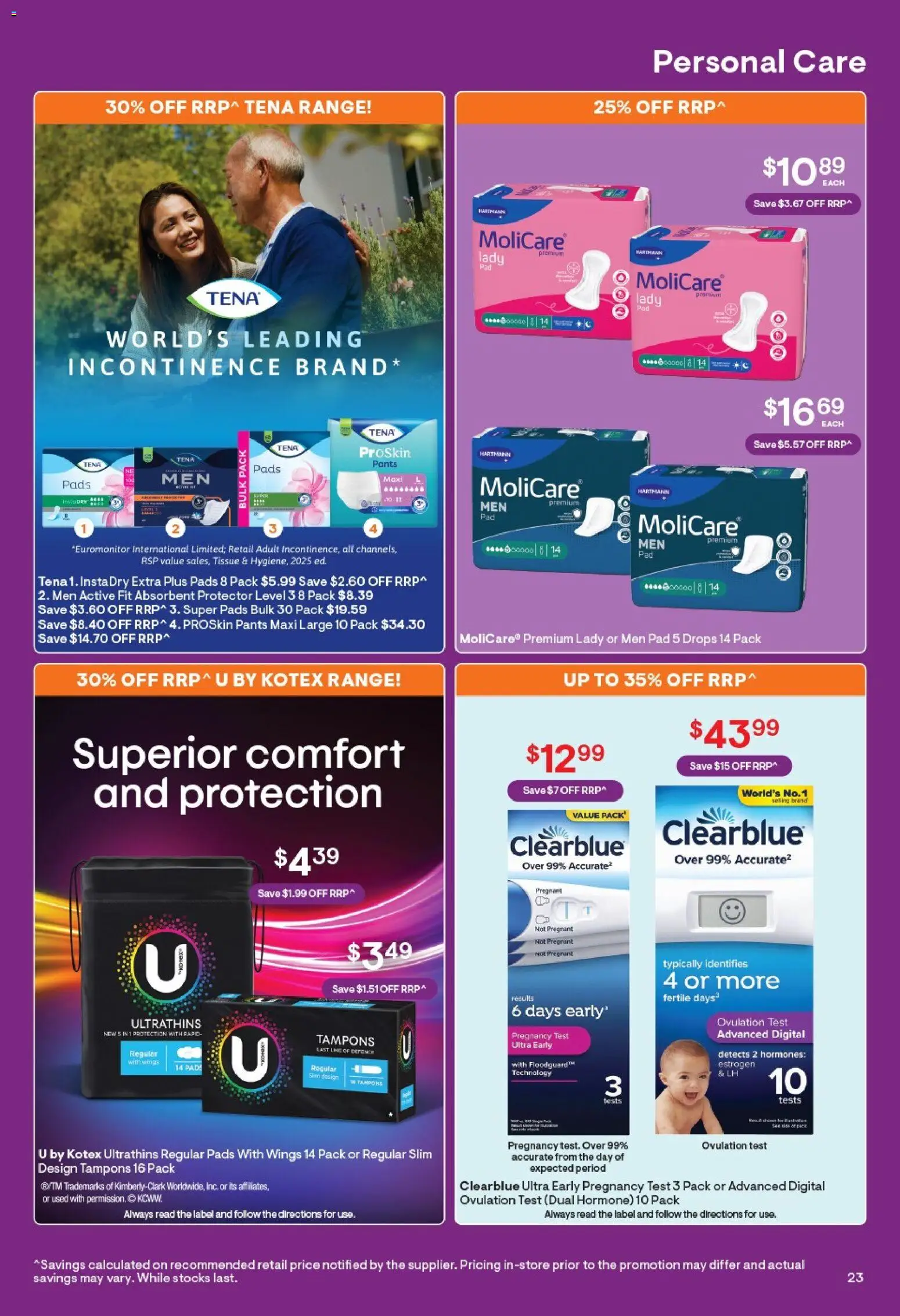 Discount Drug Stores catalogue - valid from 27.04.2026 | Page: 24 | Products: Pants, Digital, Tampons
