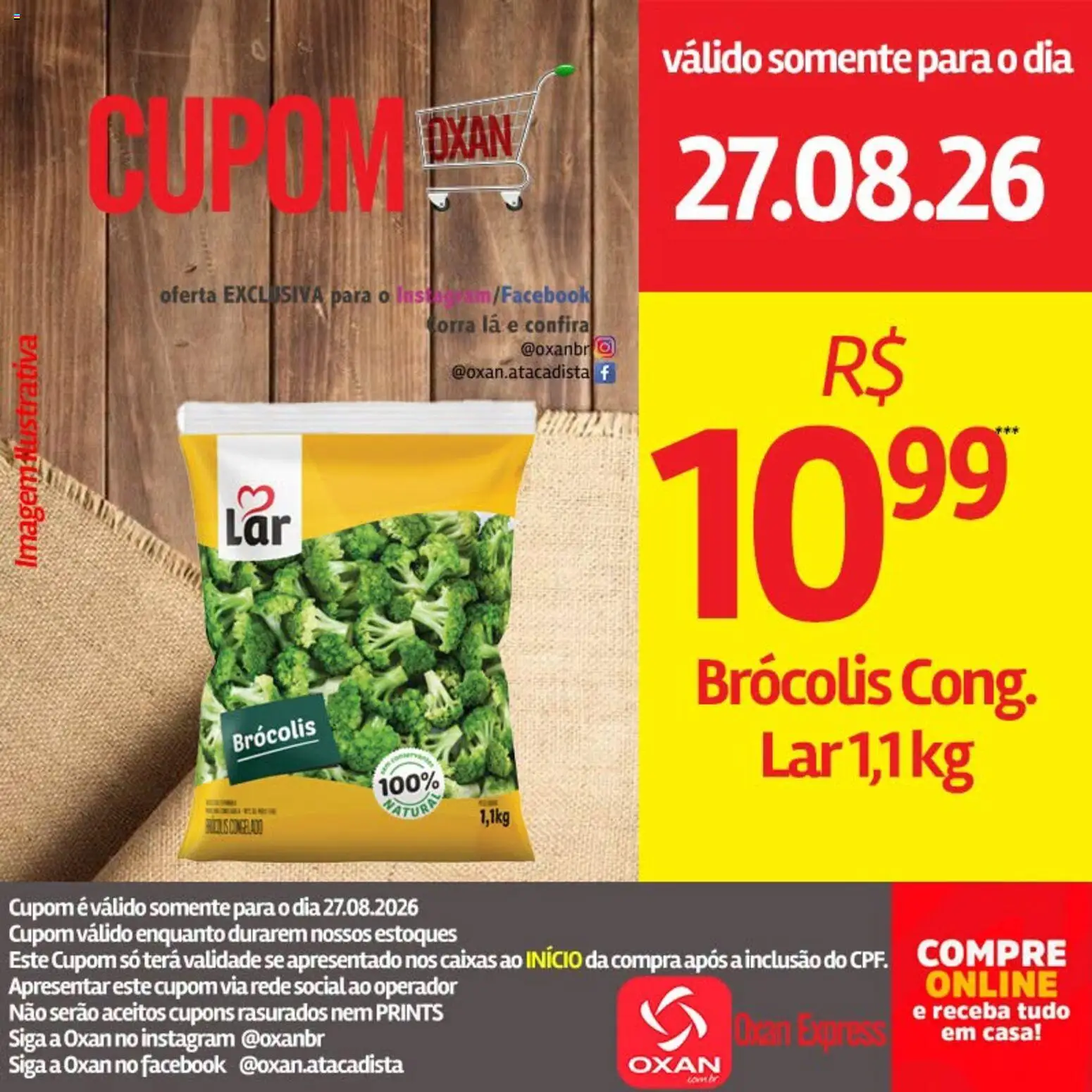 Oxan Atacadista Folheto - válido de 27/08/2026 | Página: 11 | Produtos: Brócolis