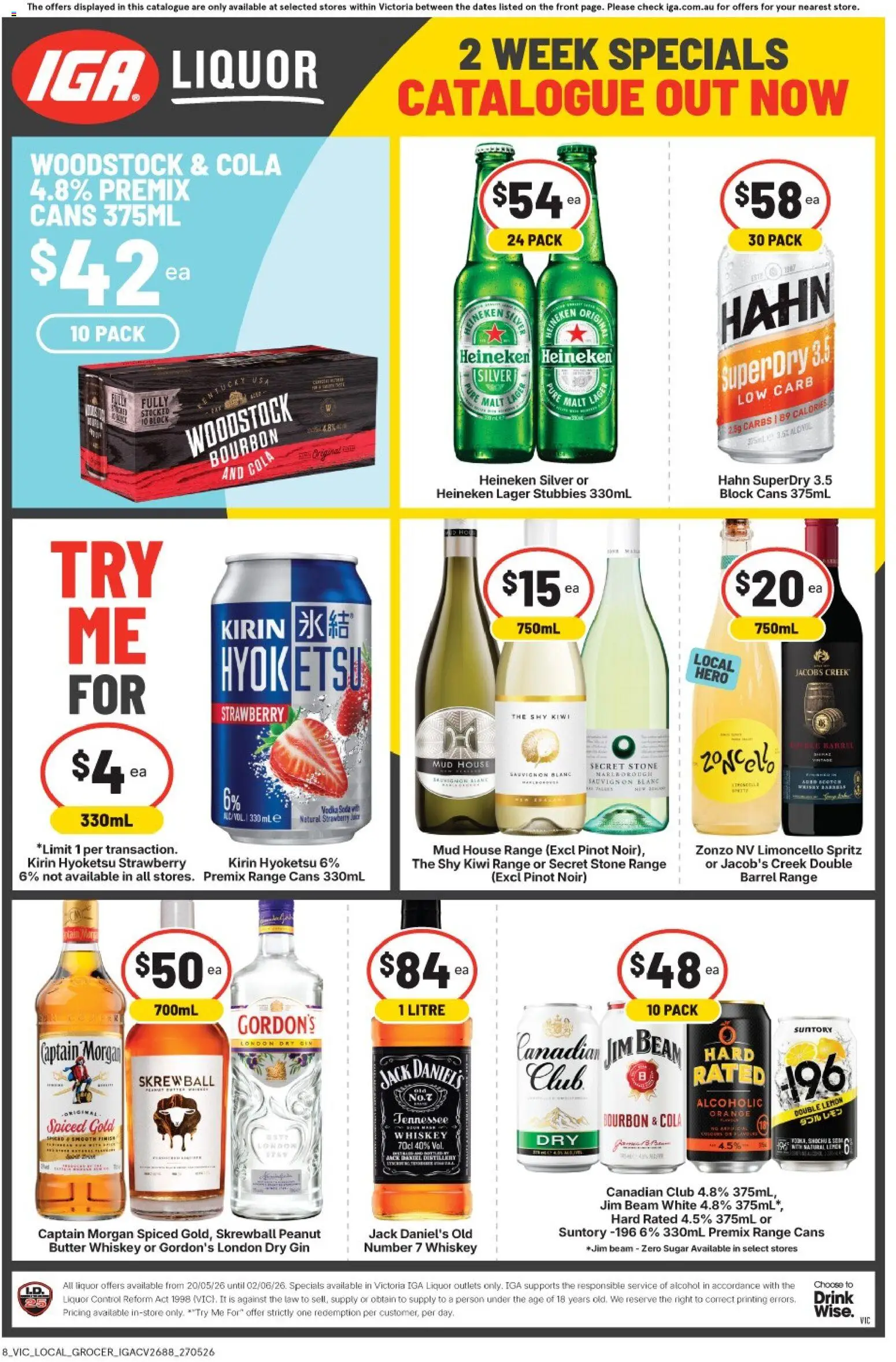 IGA catalogue - valid from 27.05.2026 | Page: 2 | Products: Butter, Whiskey, Sugar, Lemon
