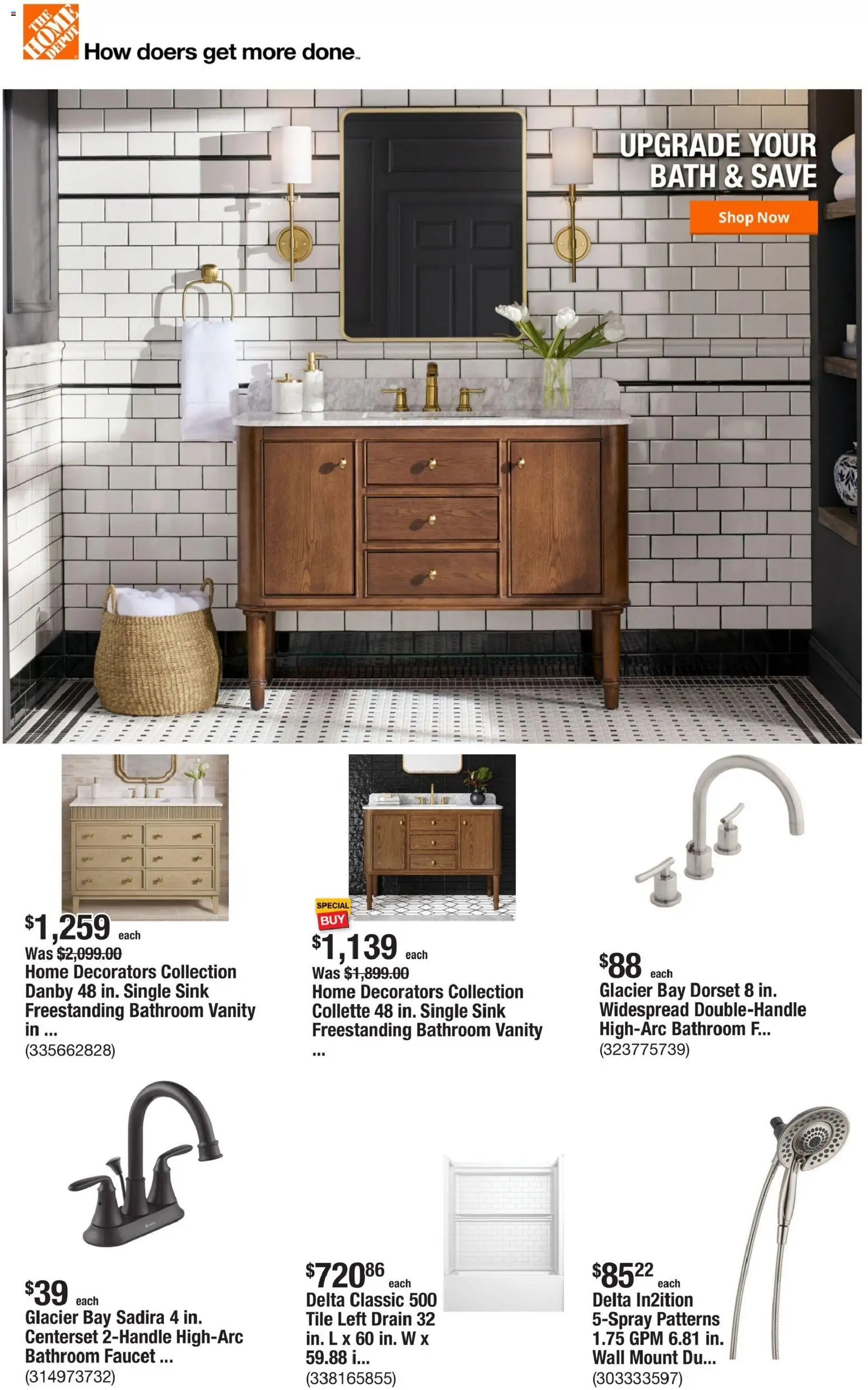 Home Depot Weekly Ad - valid from 07/23/2026 | Page: 1 | Products: Bath