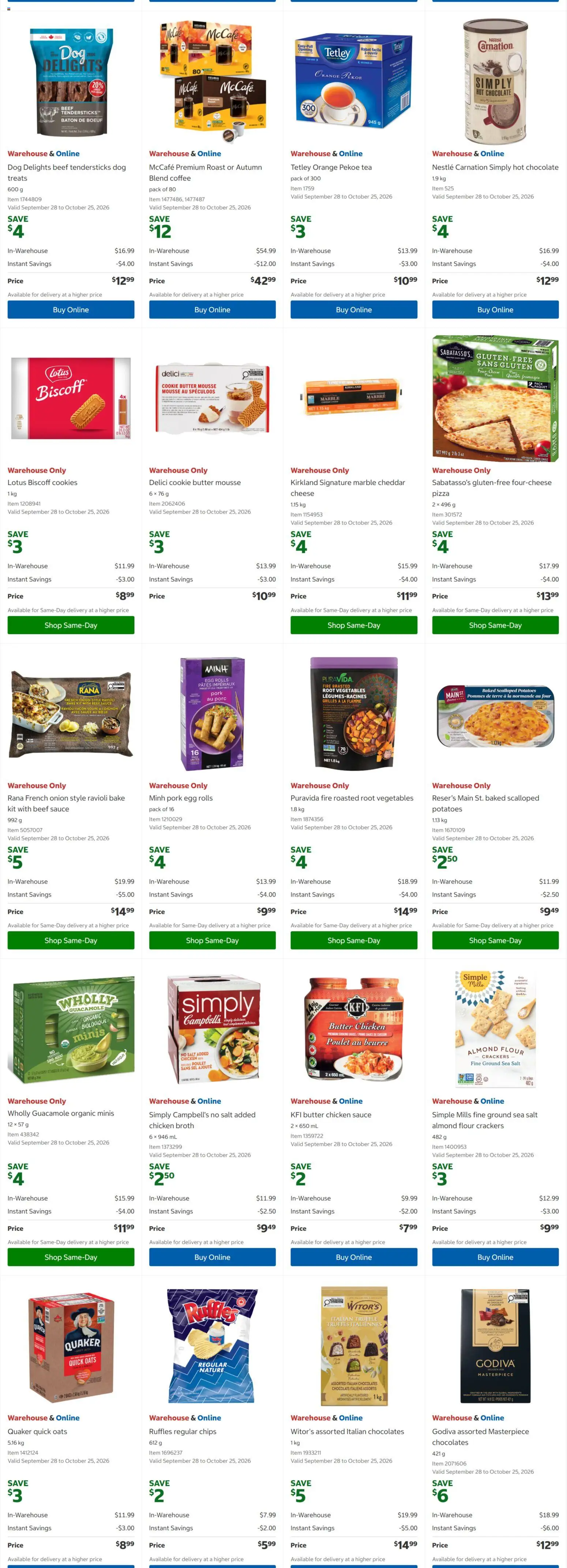 Costco flyer valid from Oct 12, 2026 | Page: 3