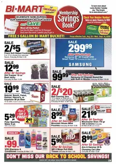 Preview of Bi-Mart weekly ads valid from 08/25/2026