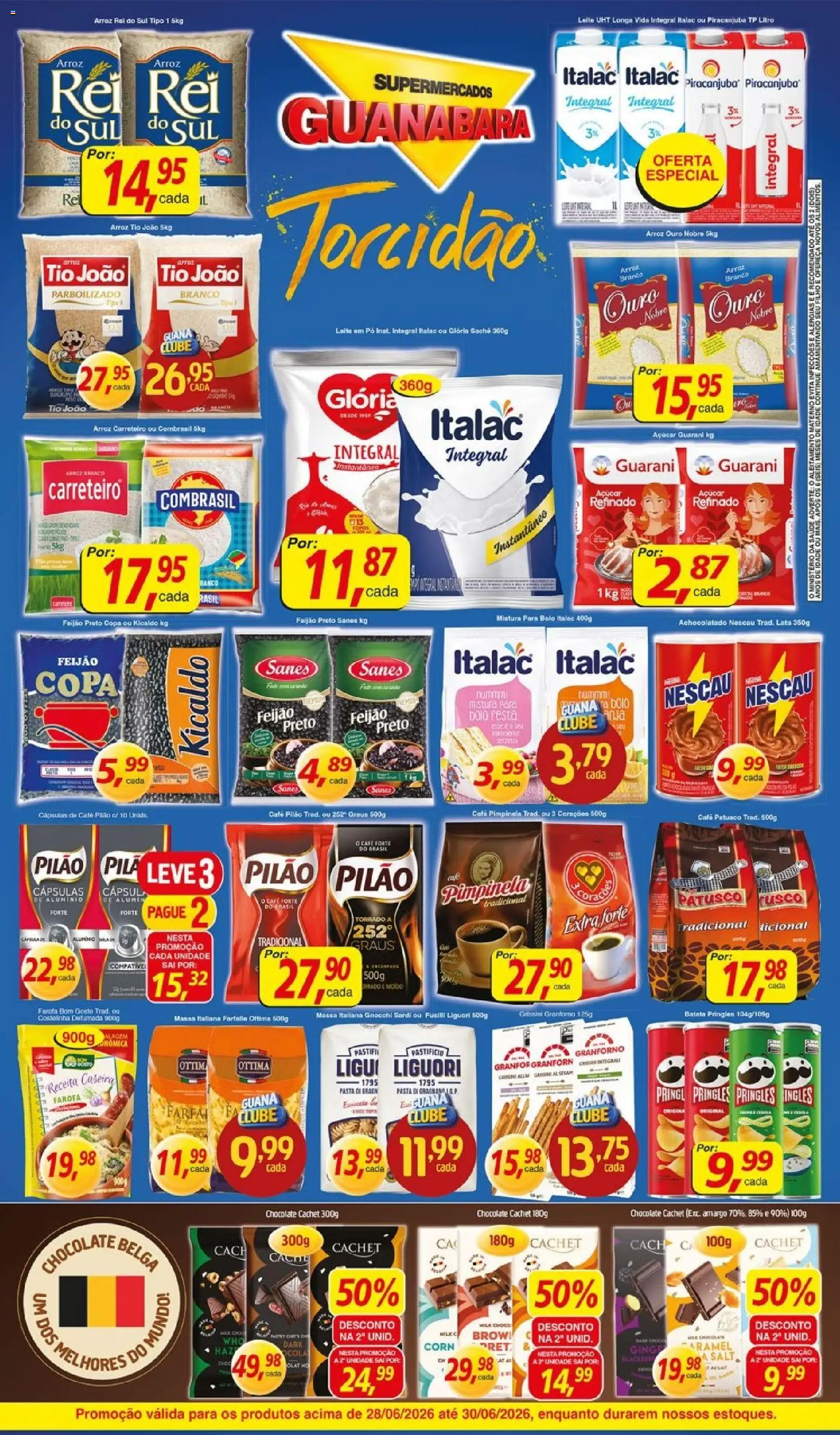 Supermercados Guanabara Folheto - válido de 28/06/2026 | Página: 6 | Produtos: Pó, Bolo, Batata, Farofa