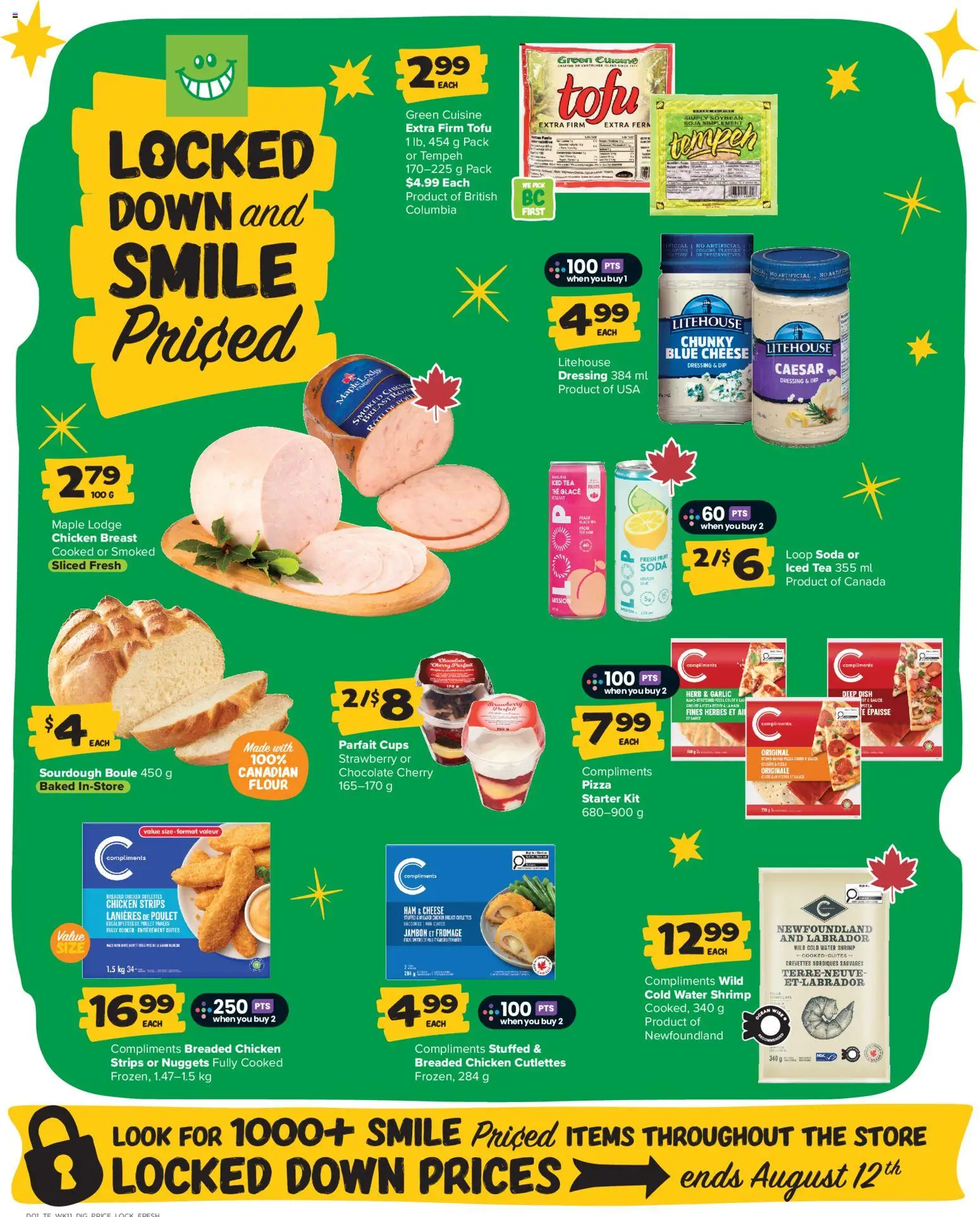 Thrifty Foods flyer valid from Jul 9, 2026 | Page: 9 | Products: Tea, Cheese, Chocolate, Chicken