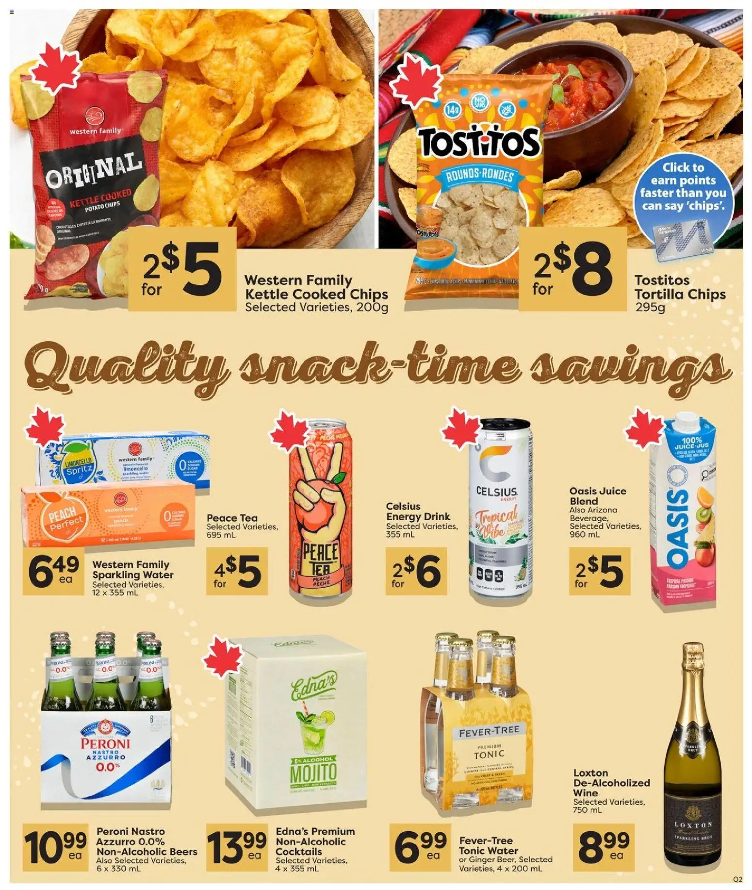 Quality Foods flyer valid from Oct 1, 2026 | Page: 10 | Products: Cocktails, Water, Kettle, Ginger