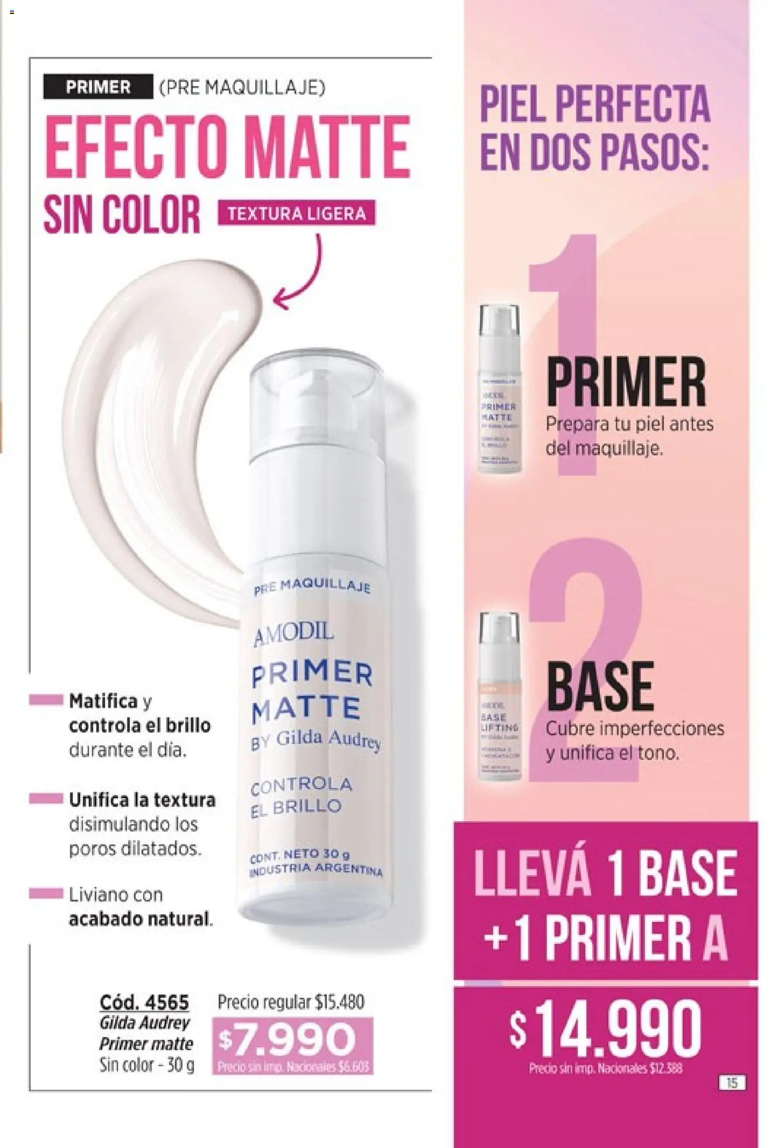 Catálogo Amodil Campaña 16 │ válido desde el 19/09/2026 | Página: 15 | Productos: Maquillaje, Brillo