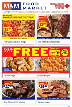 Preview of M&M Food Market weekly flyer / circulaire from shop M&M Food Market valid from Jul 30, 2026